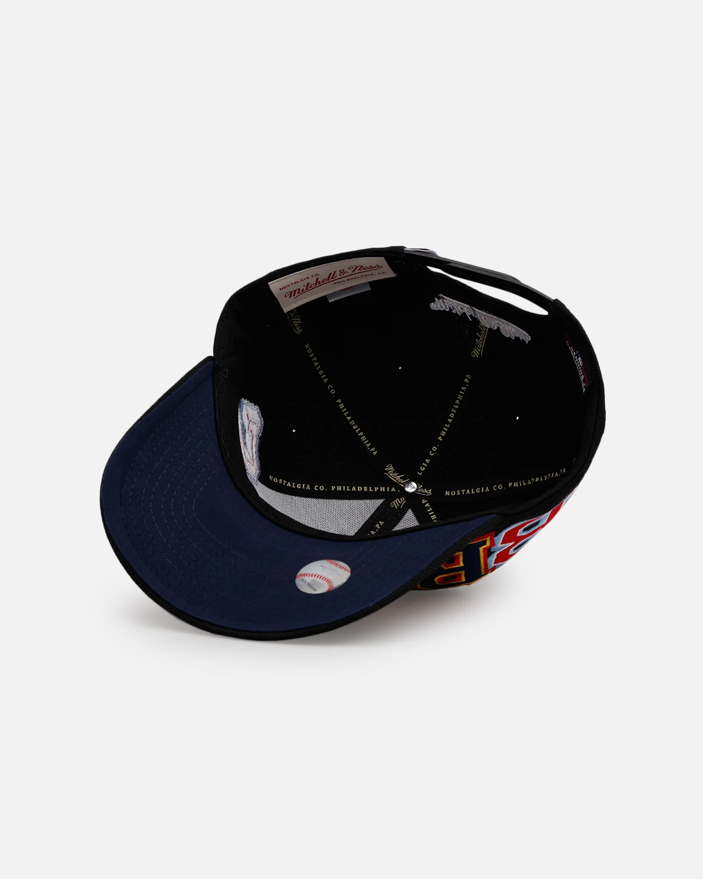 Mitchell & Ness Atlanta Braves 'Hyper Type' Pro Crown Snapback Black - Image 6