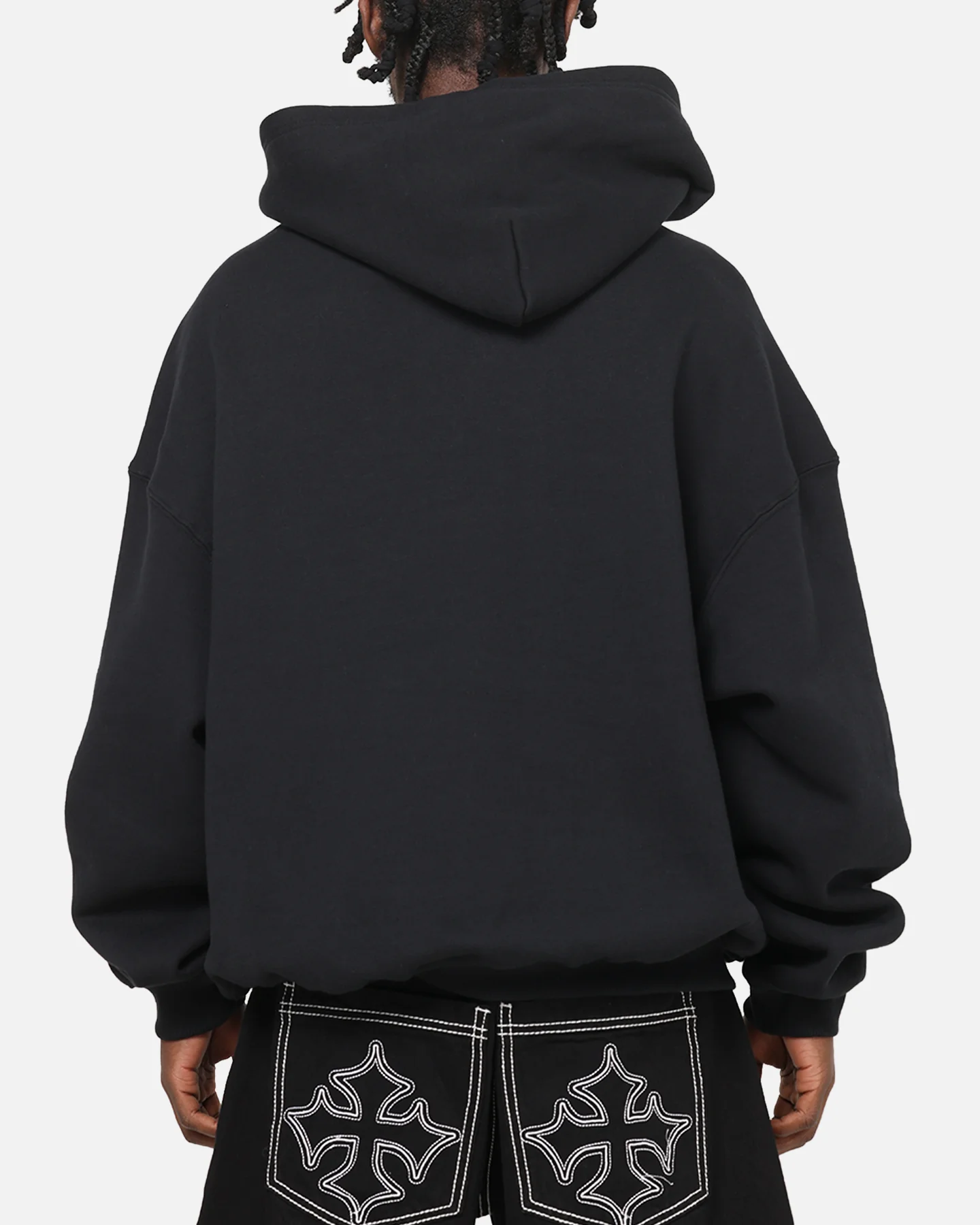 Mitchell & Ness Atlanta Braves Rhinestone Hoodie Faded Black - Image 3