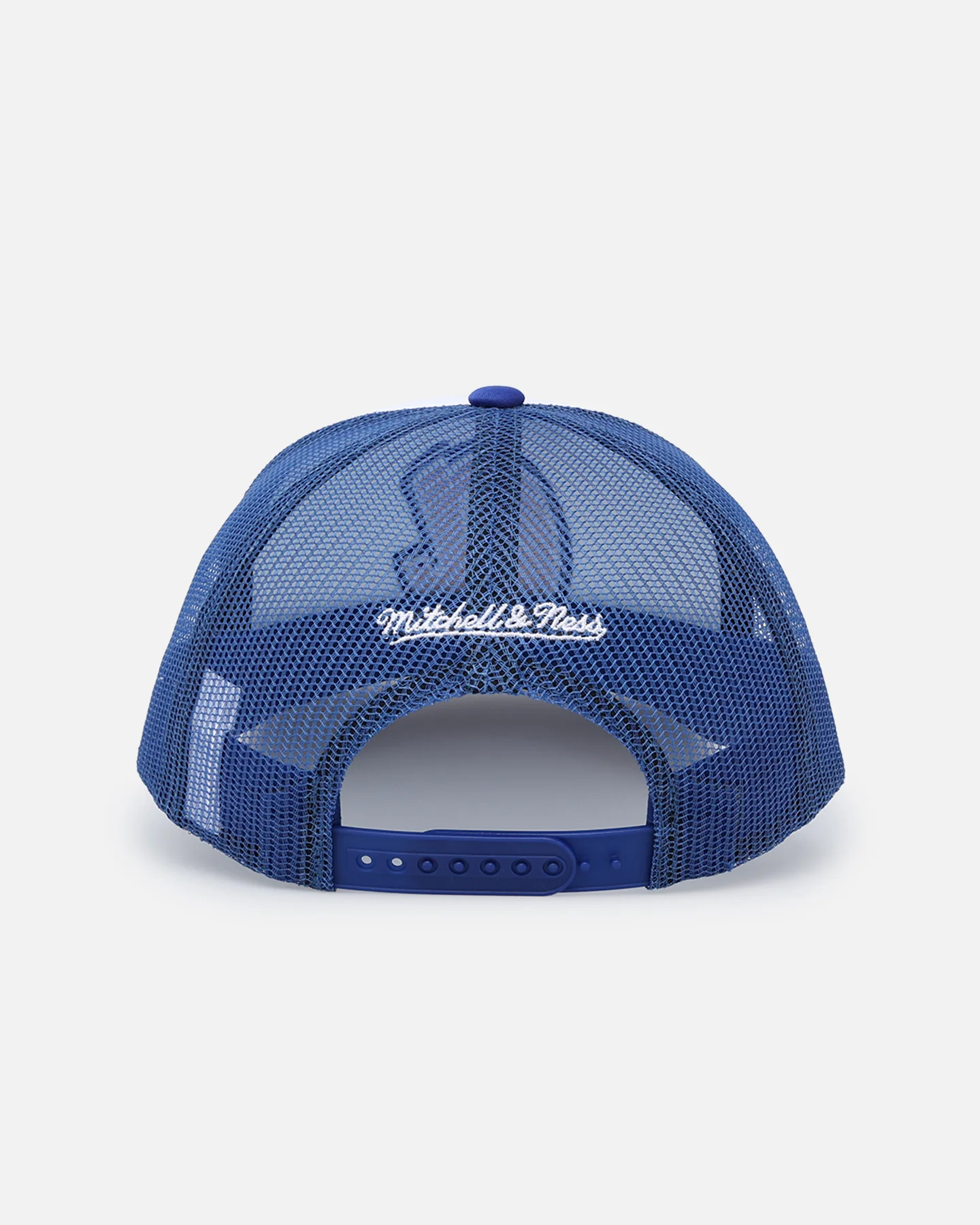 Mitchell & Ness Atlanta Braves Team Foam Trucker Snapback Blue/White - Image 2