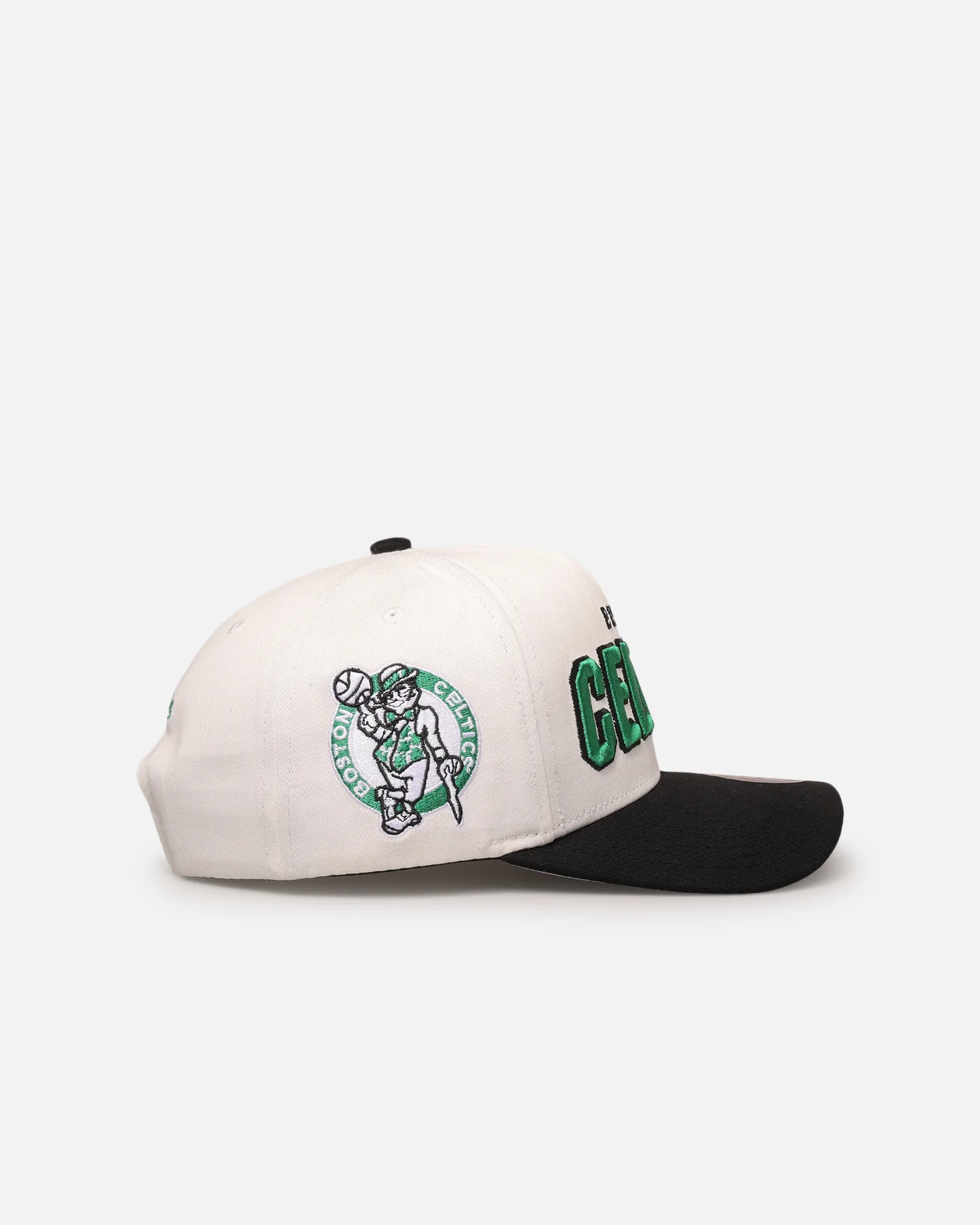 Mitchell & Ness Boston Celtics 'Draft Day' Pro Pinch Snapback White/Black - Image 3