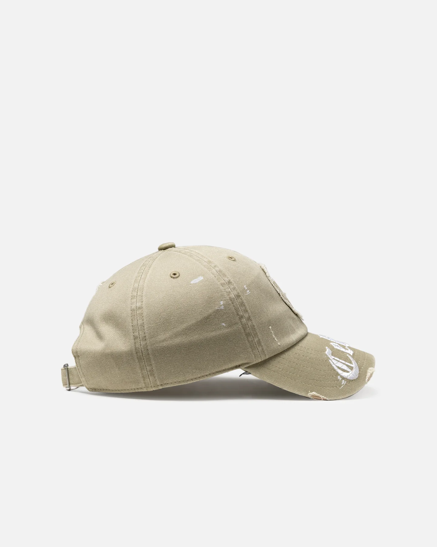 Mitchell & Ness Boston Celtics 'Gothic Arch' Dad Fit Strapback Gravel Stone - Image 3