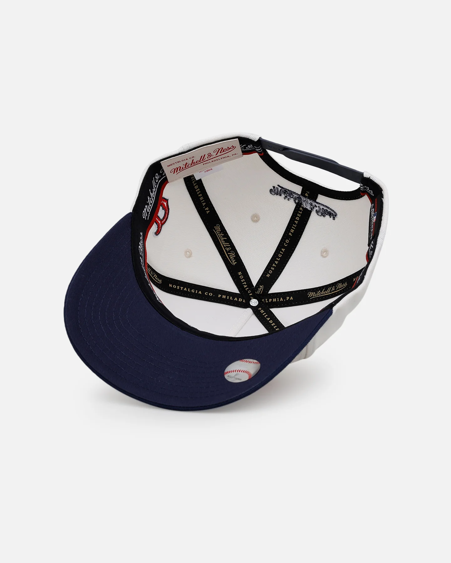 Mitchell & Ness Boston Red Sox 'Arch' MVP Snapback Cream - Image 6