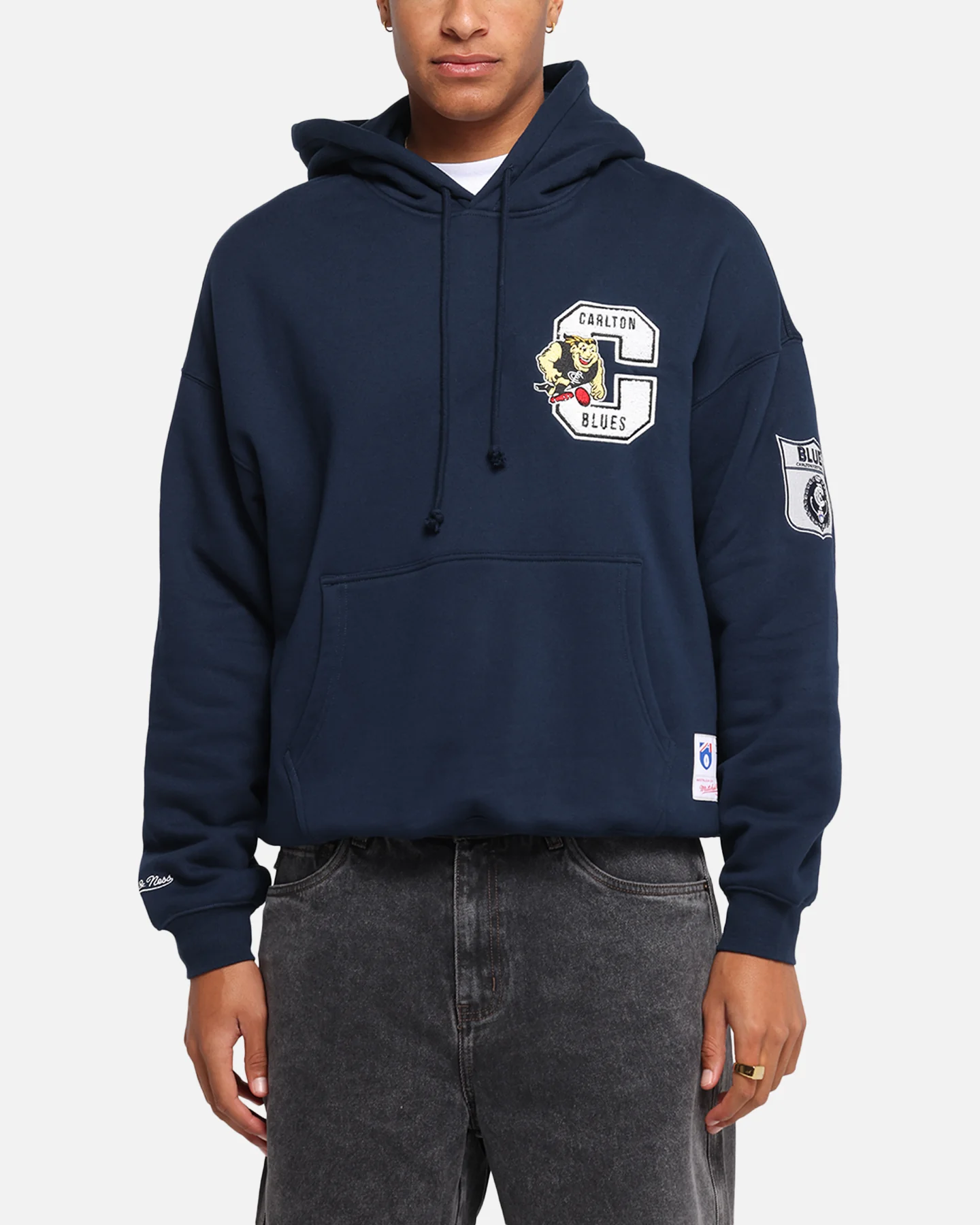 Mitchell & Ness Carlton Blues Team Hoodie Navy - Image 2