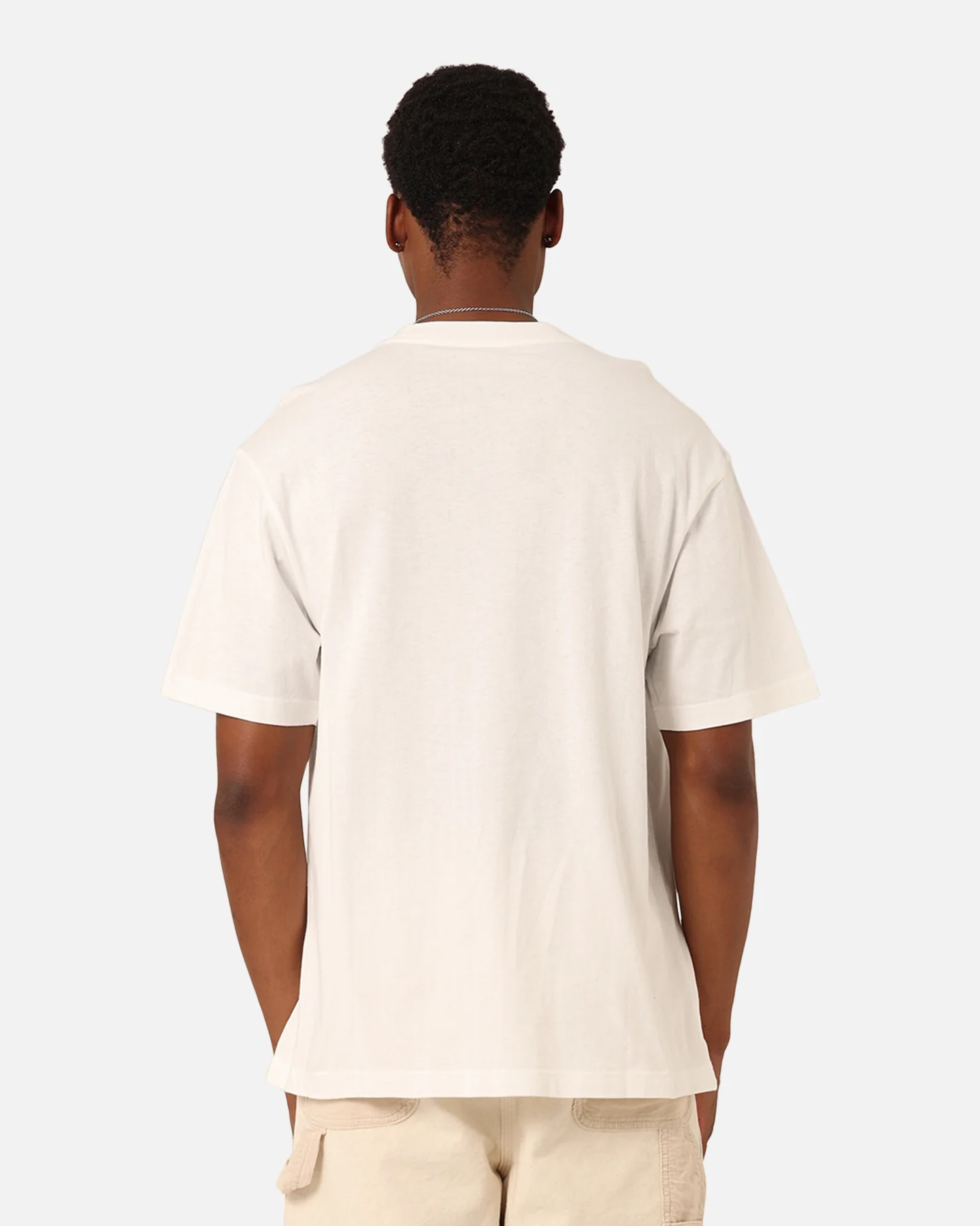 Mitchell & Ness Charlotte Hornets Brush Off 2.0 T-Shirt Vintage White - Image 5