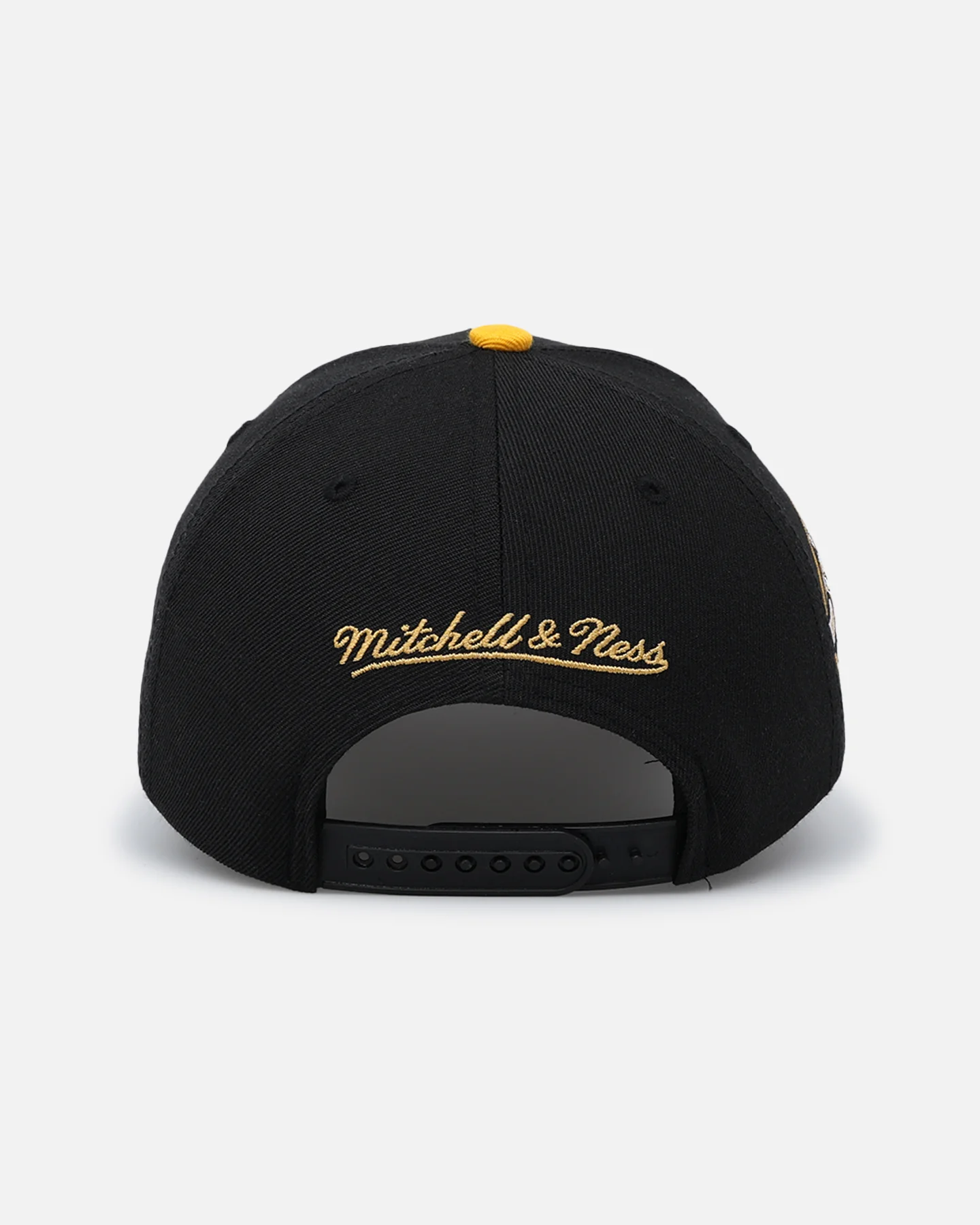 Mitchell & Ness Charlotte Hornets "Enter The Dragon" Pro Crown Snapback Black/Ochre - Image 2