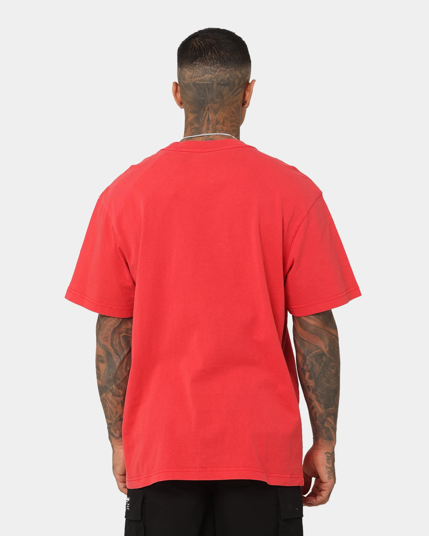 Mitchell & Ness Chicago Bulls Champion History Vintage T-Shirt Faded Red - Image 4