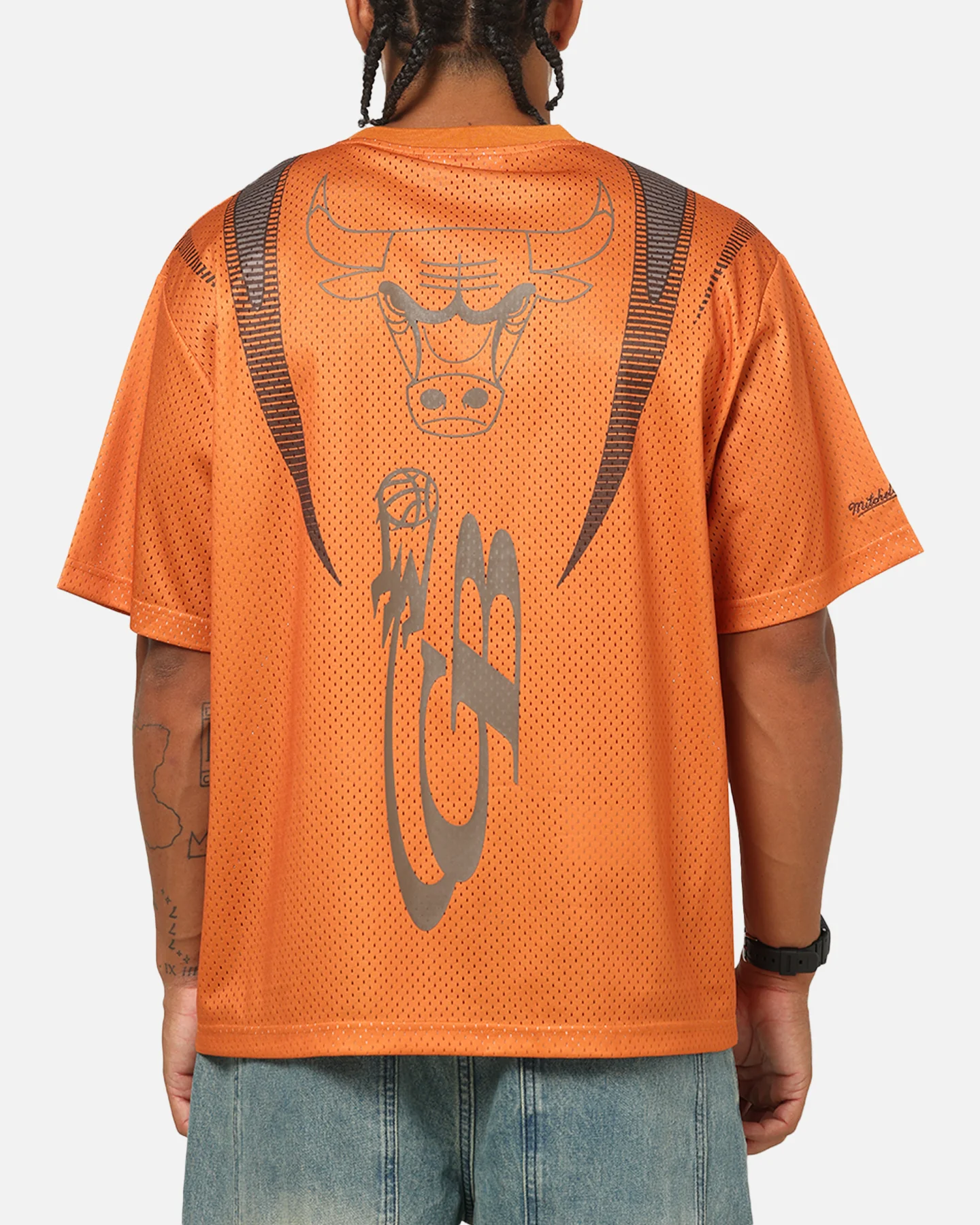 Mitchell & Ness Chicago Bulls Festival Jersey Orange/Brown - Image 2