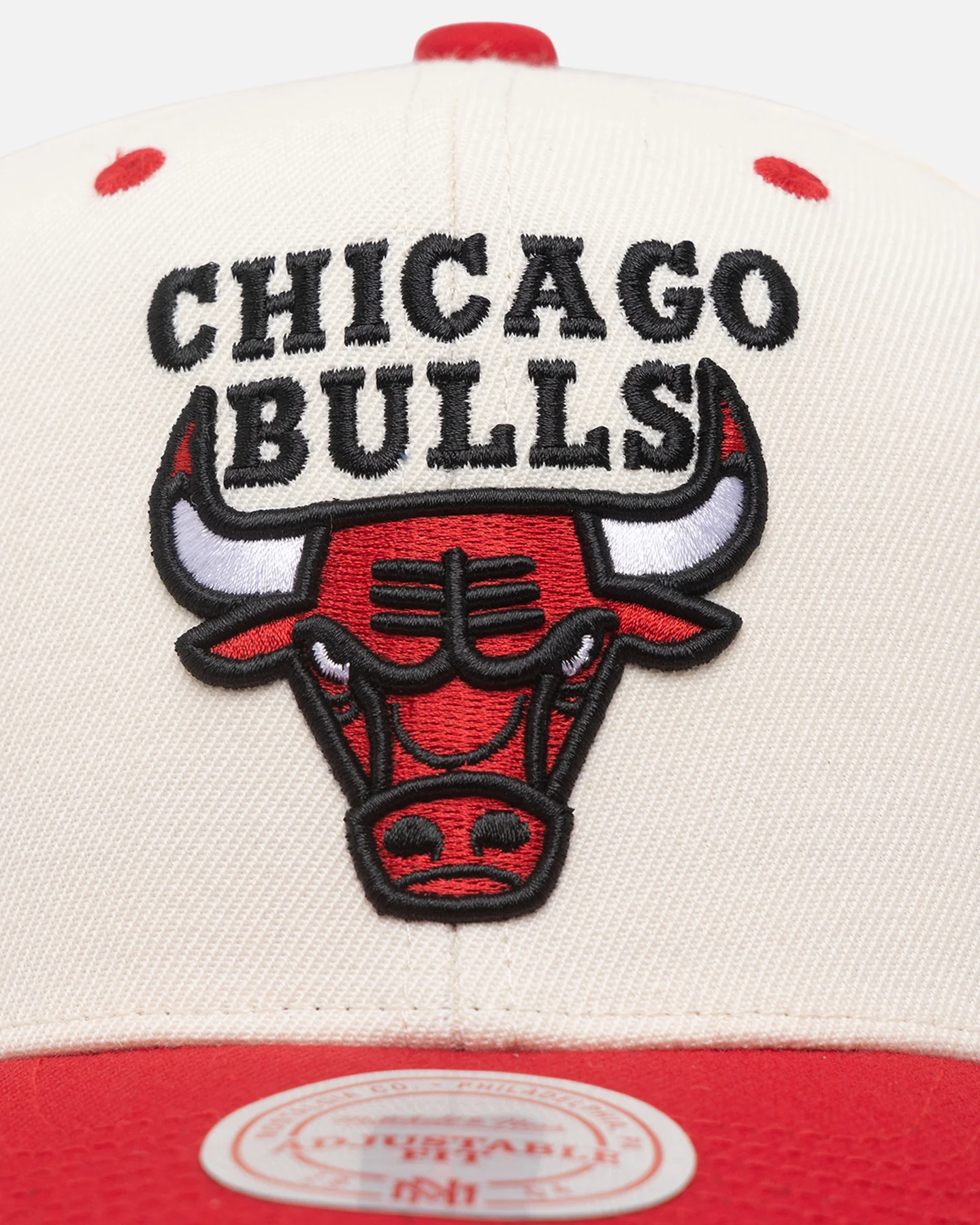 Mitchell & Ness Chicago Bulls Go Team Go OG Snapback Vintage Cream - Image 5