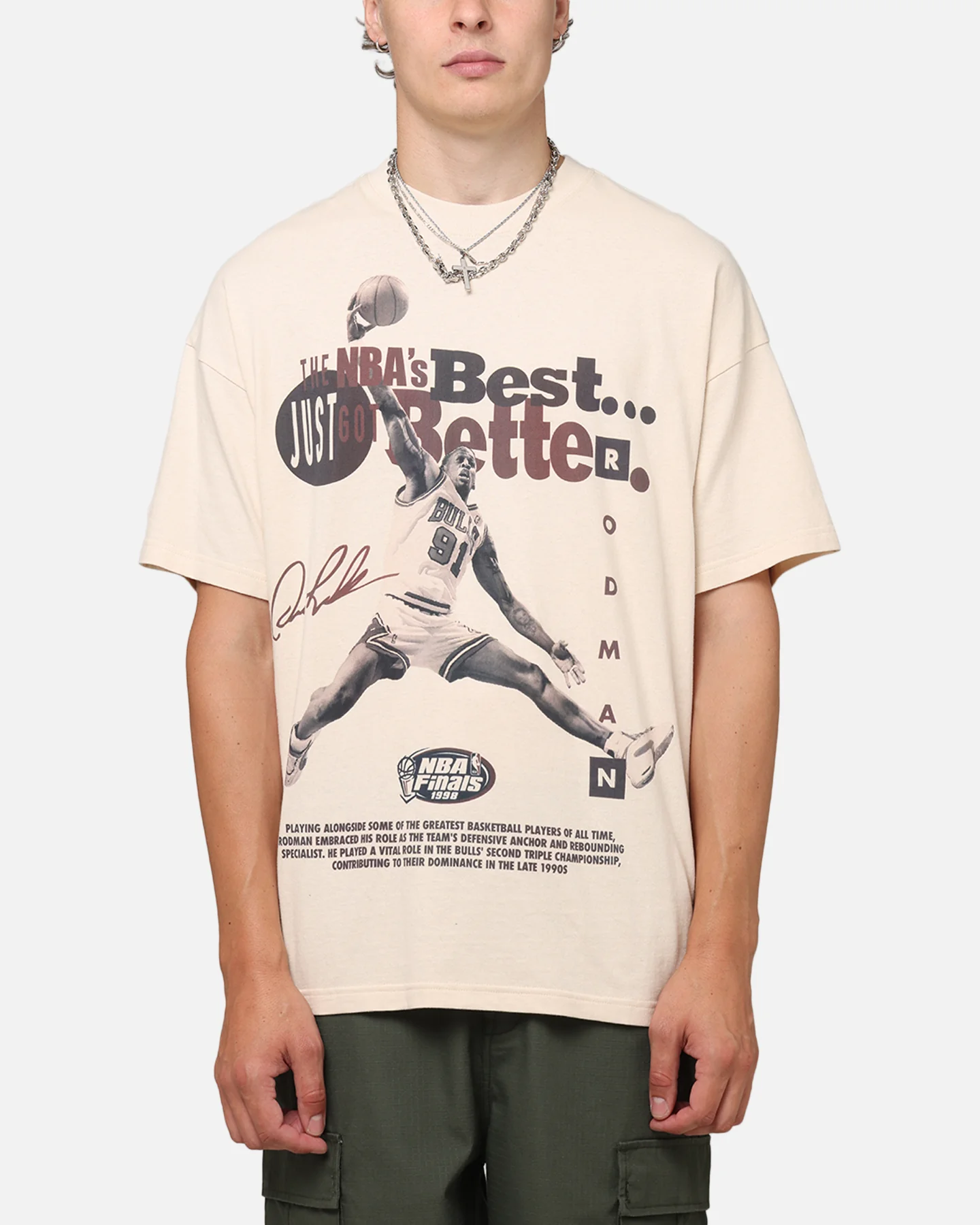Mitchell & Ness Chicago Bulls Greatest Team T-Shirt Pink