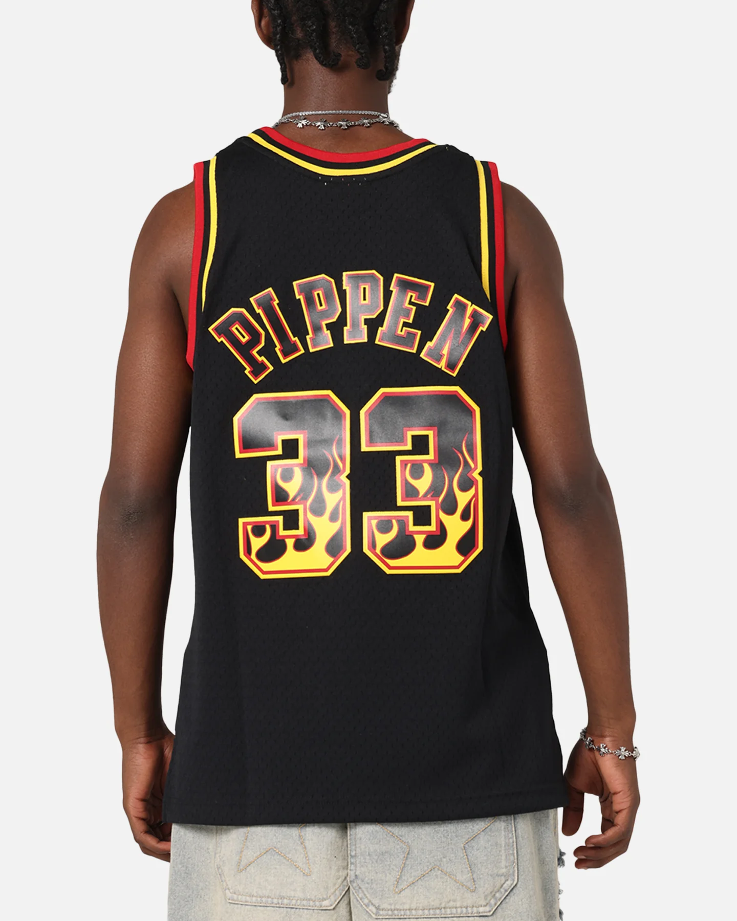 Mitchell & Ness Chicago Bulls Scottie Pippen Legends Jersey Black/Grey - Image 2