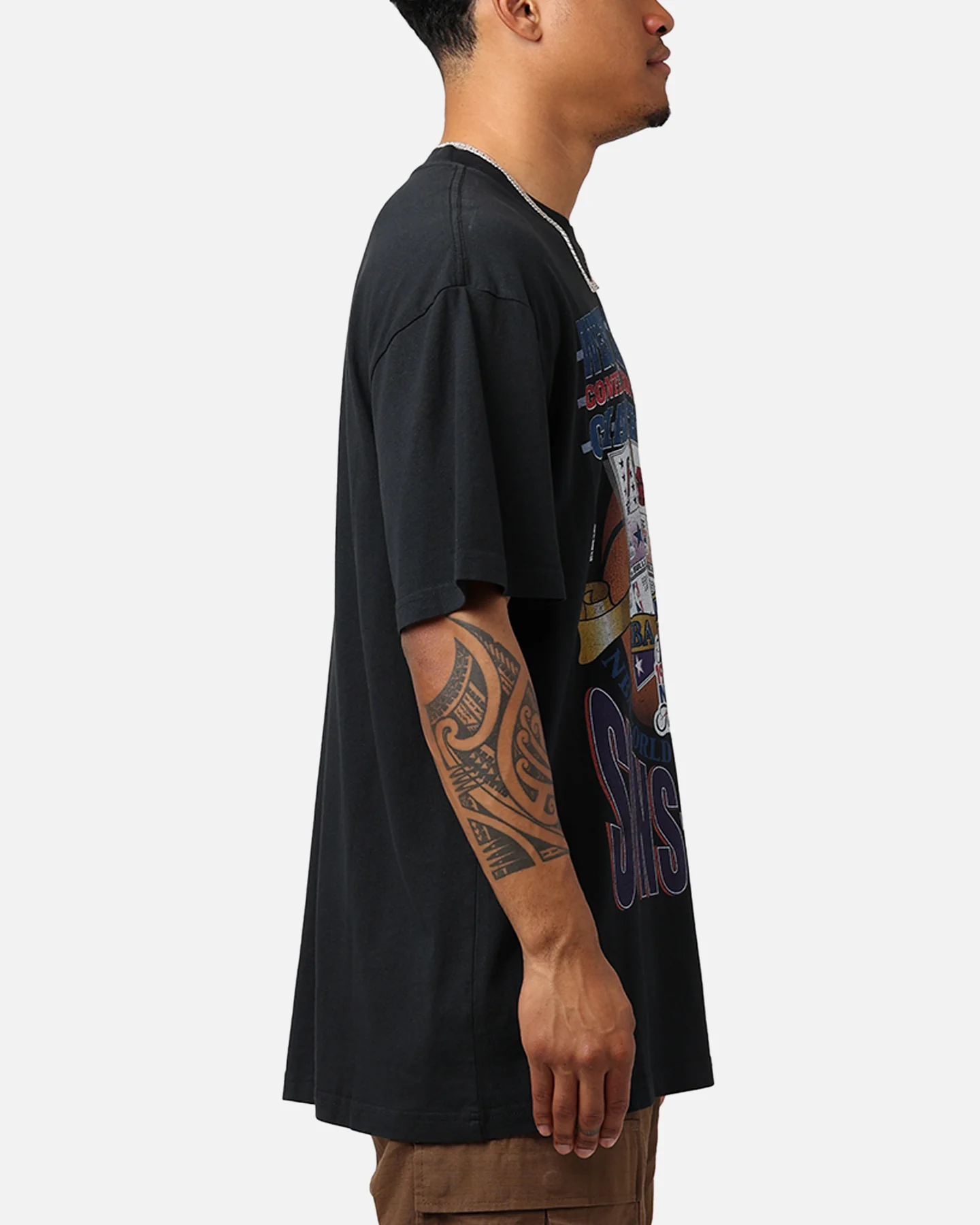 Mitchell & Ness Chicago Bulls Vs. Phoenix Suns T-Shirt Faded Black - Image 4