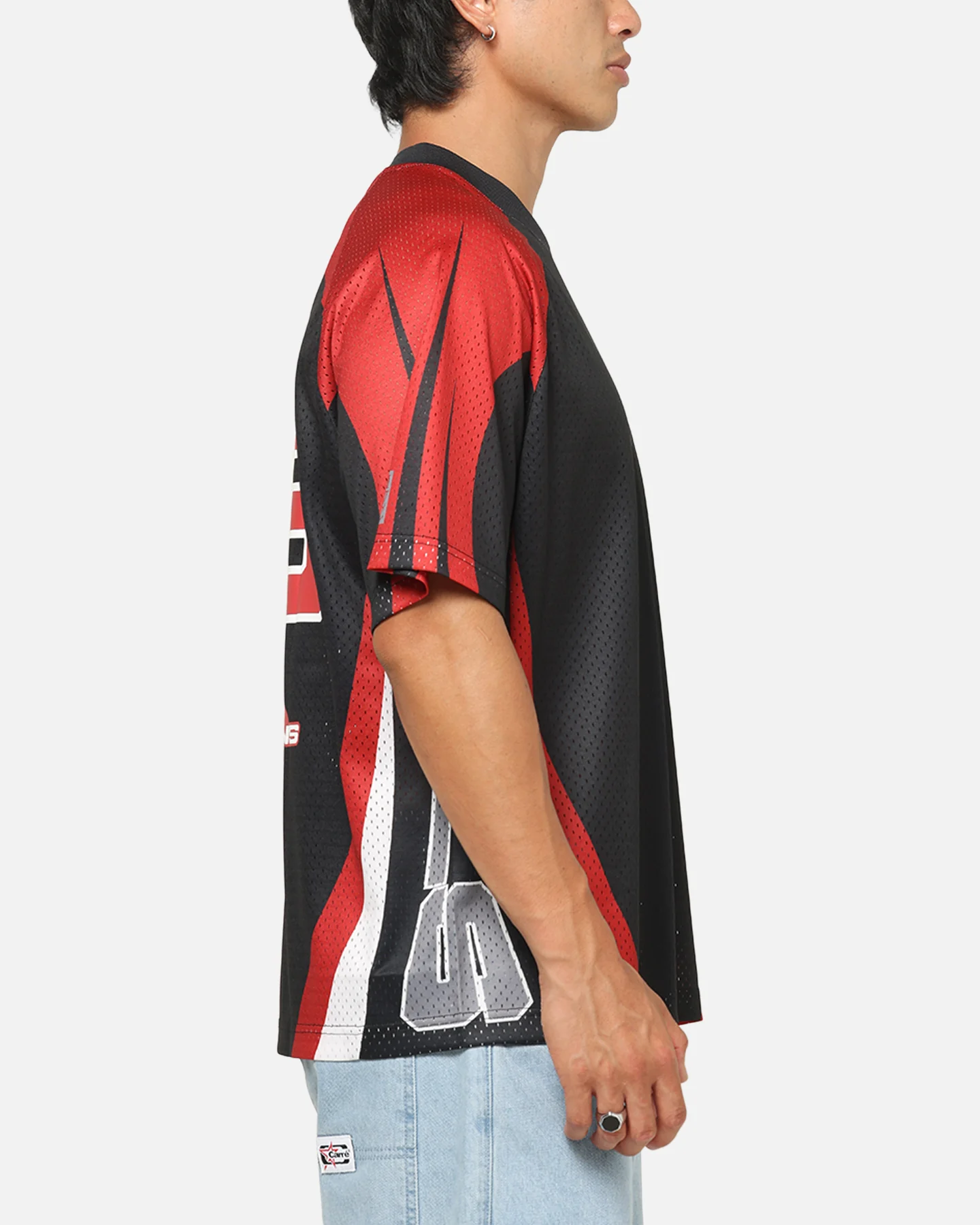 Mitchell & Ness Chicago Bulls Warehouse Rave Jersey Black/Red - Image 5