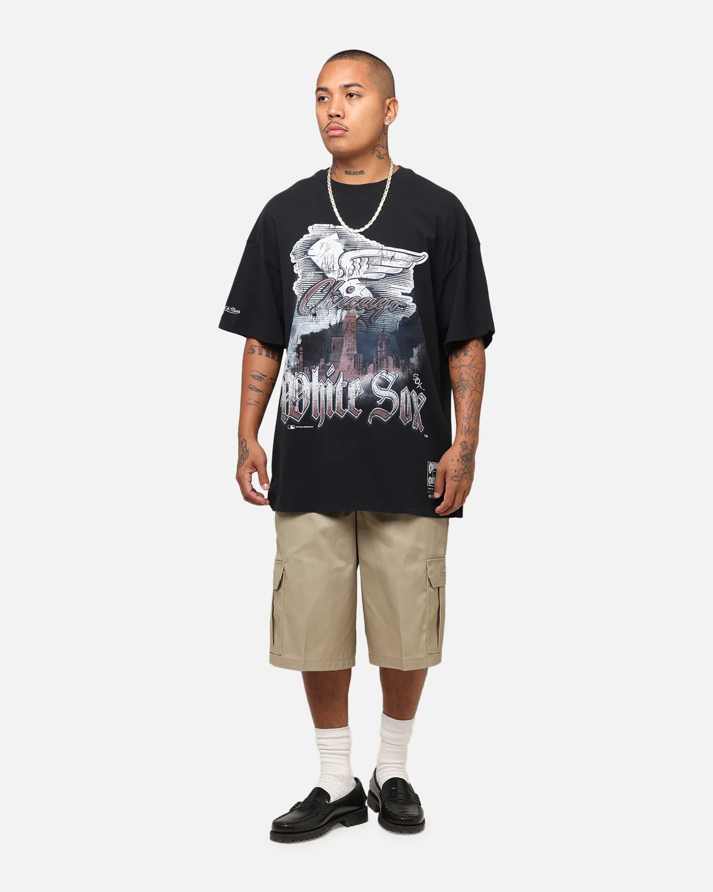 Mitchell & Ness Chicago White Sox Soaring T-Shirt Black - Image 2