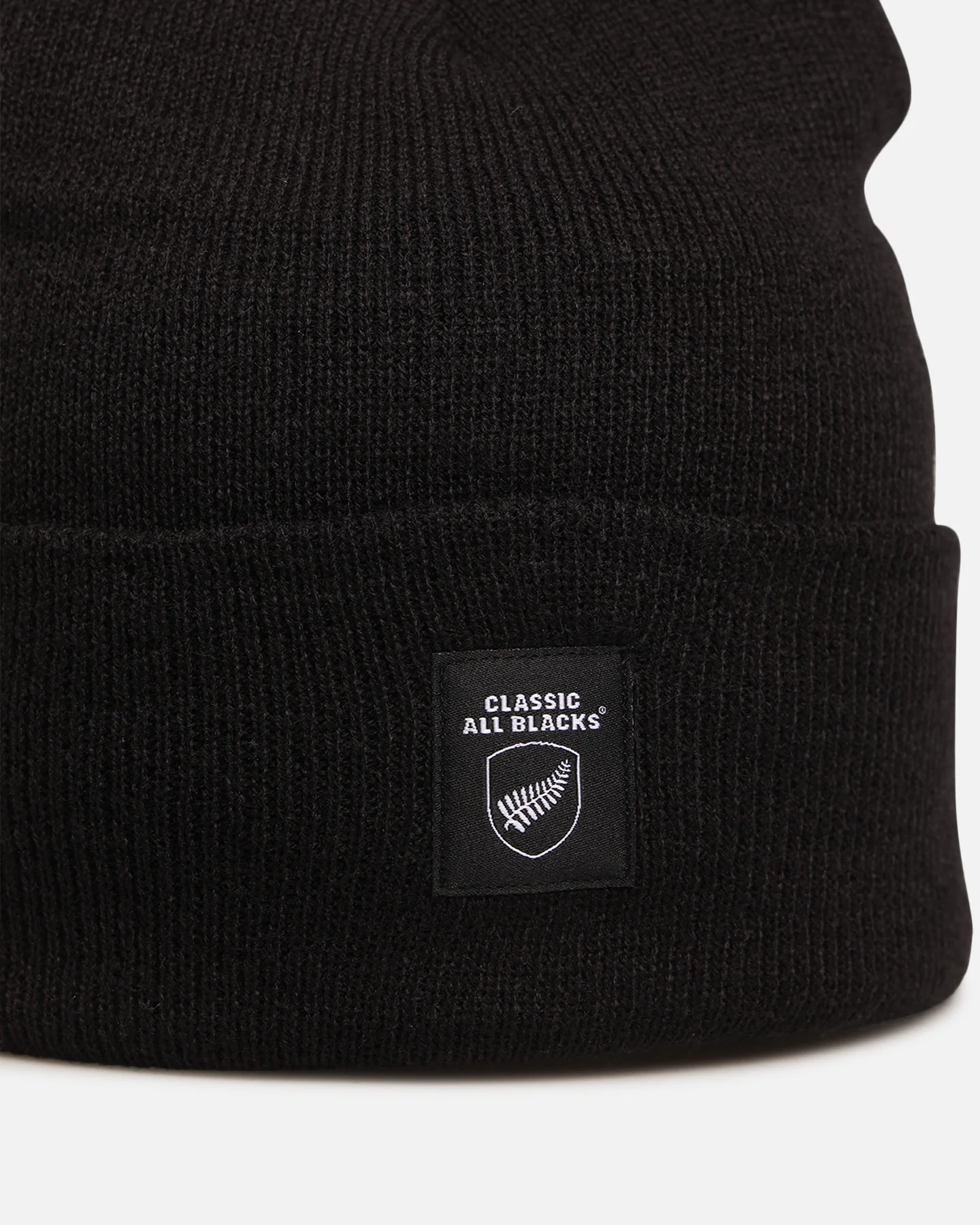 Mitchell & Ness Classic All Blacks Cuffed Beanie Solid Black - Image 5