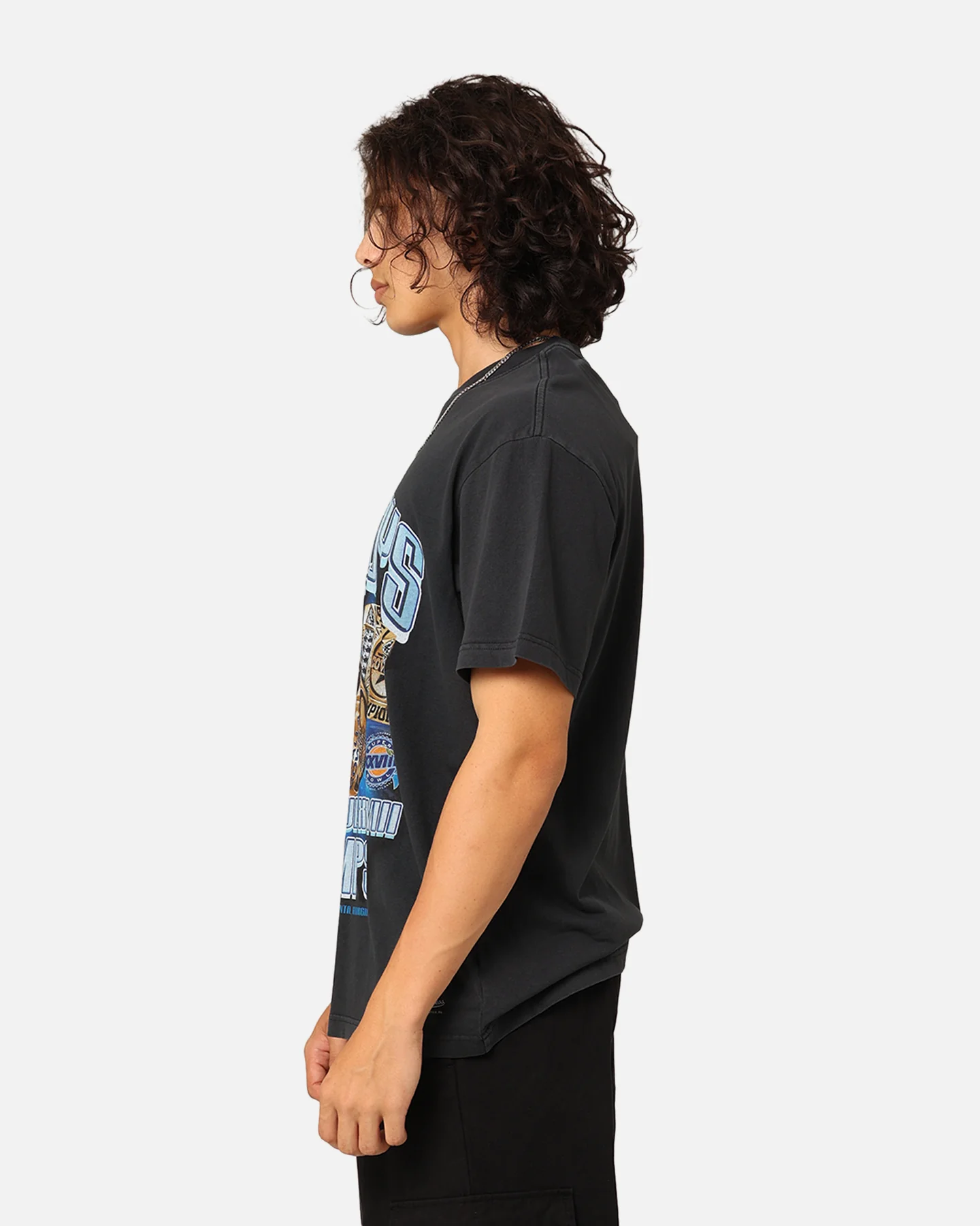 Mitchell & Ness Dallas Cowboys '93-94 Super Bowl Champs T-Shirt Faded Black - Image 6