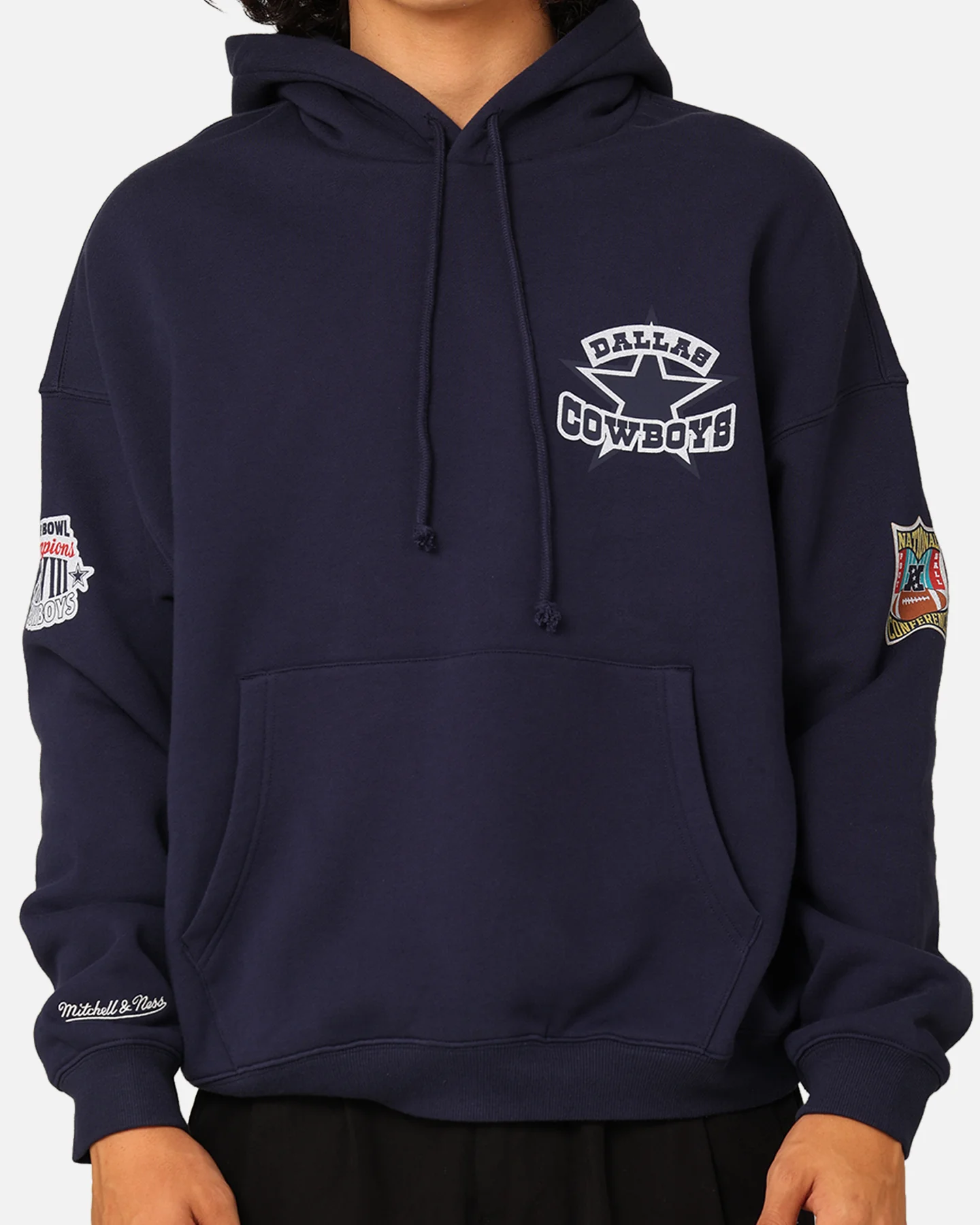 Mitchell & Ness Dallas Cowboys Super Bowl World Hoodie Navy - Image 4