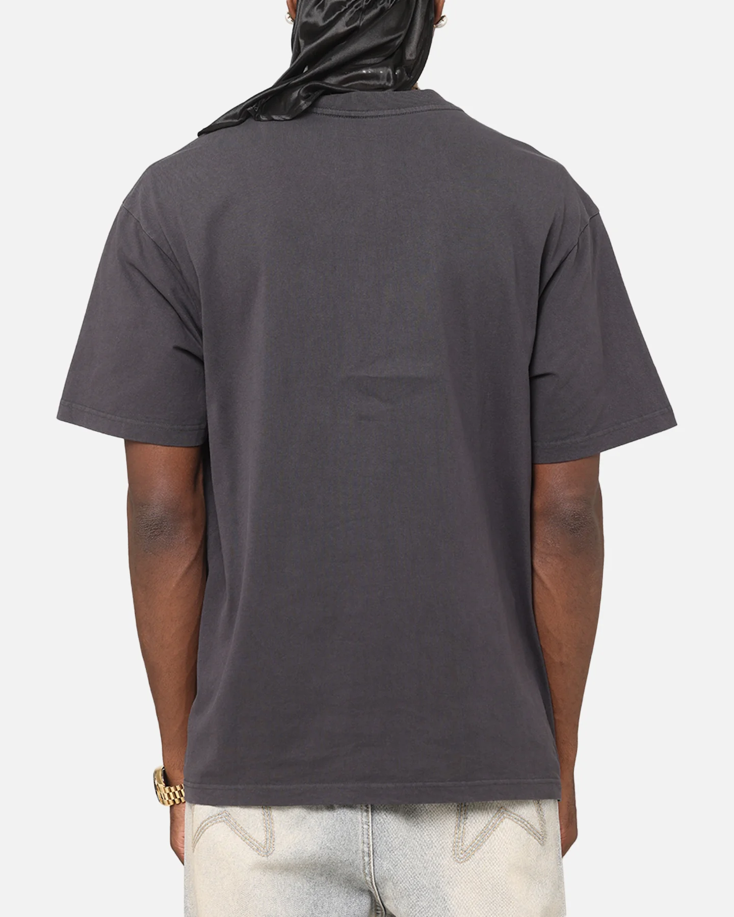 Mitchell & Ness Detroit Lions Arch T-Shirt Faded Black - Image 3