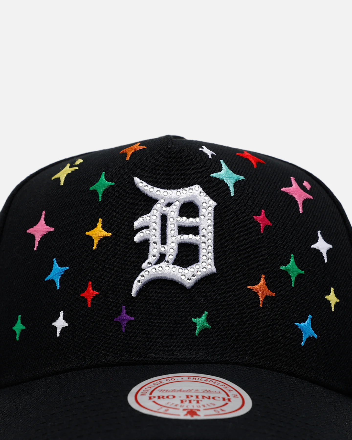 Mitchell & Ness Detroit Tigers 'Rhinestone Luxury' Pro Pinch Snapback Black - Image 5