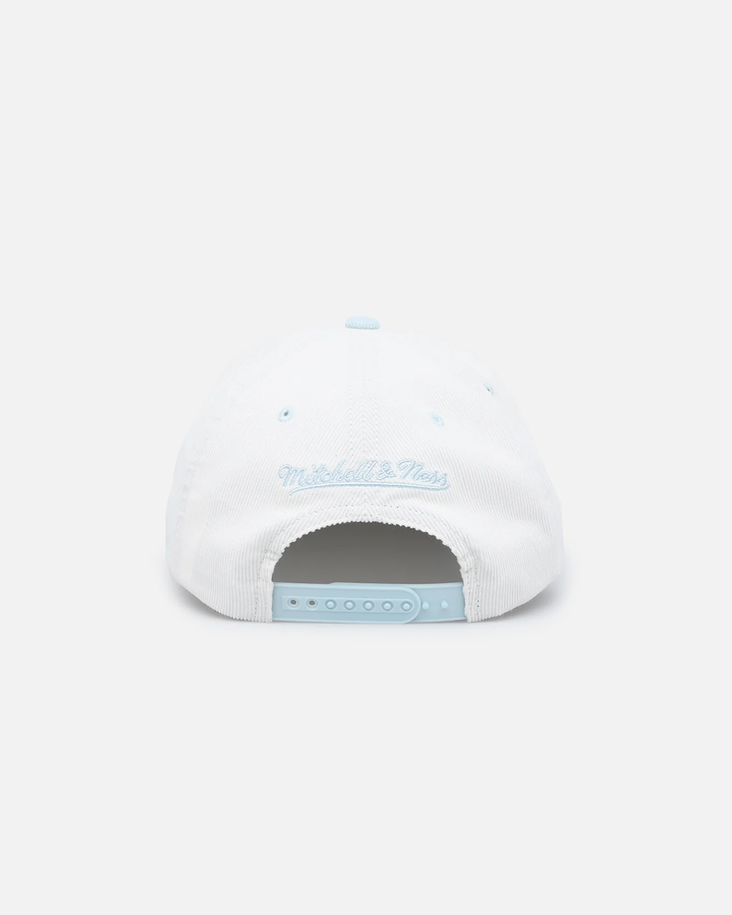 Mitchell & Ness Golden State Warriors 'Pastel Corduroy' Deadstock Snapback White Cream/Blue - Image 2