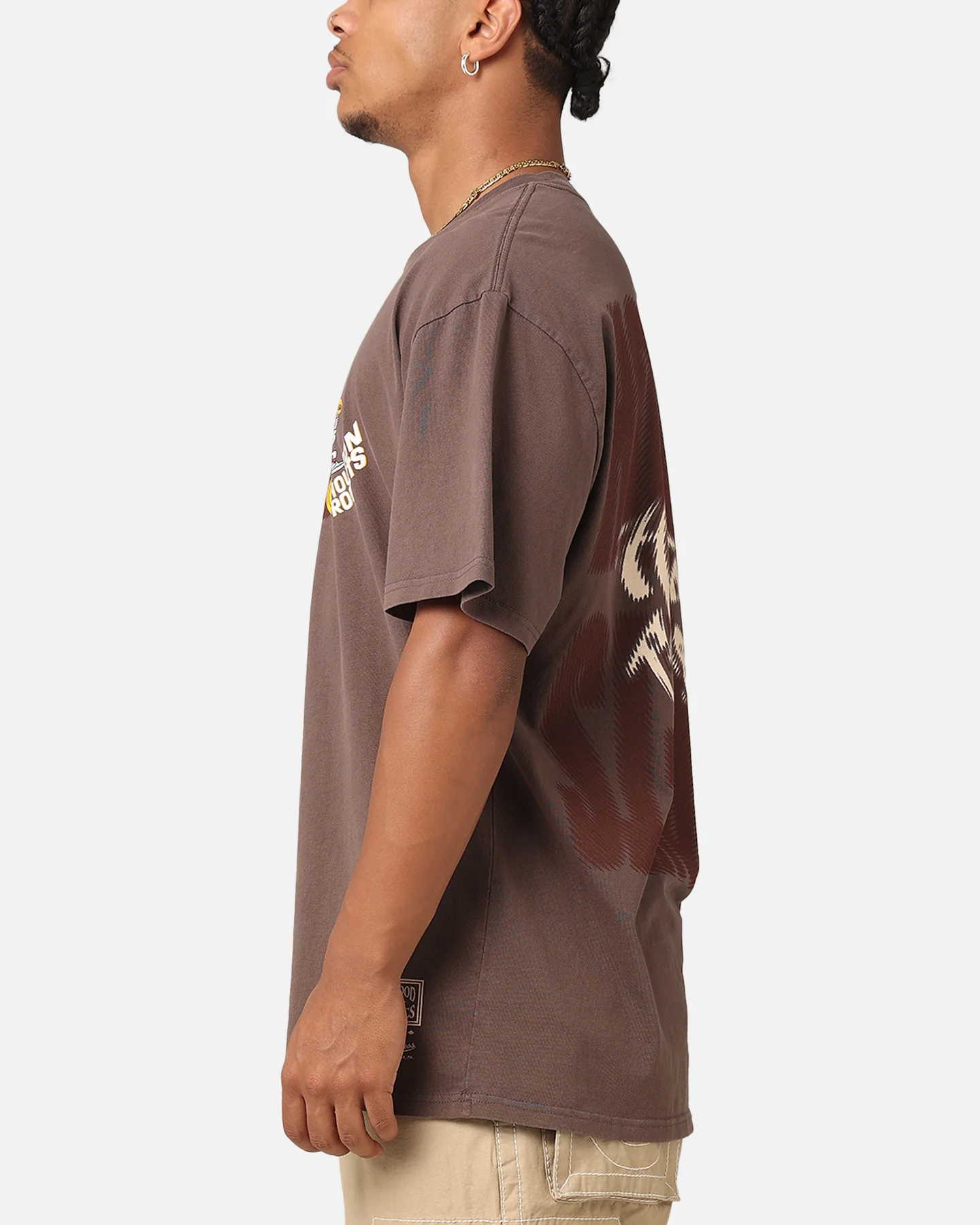 Mitchell & Ness Houston Rockets AG T-Shirt Brown - Image 6