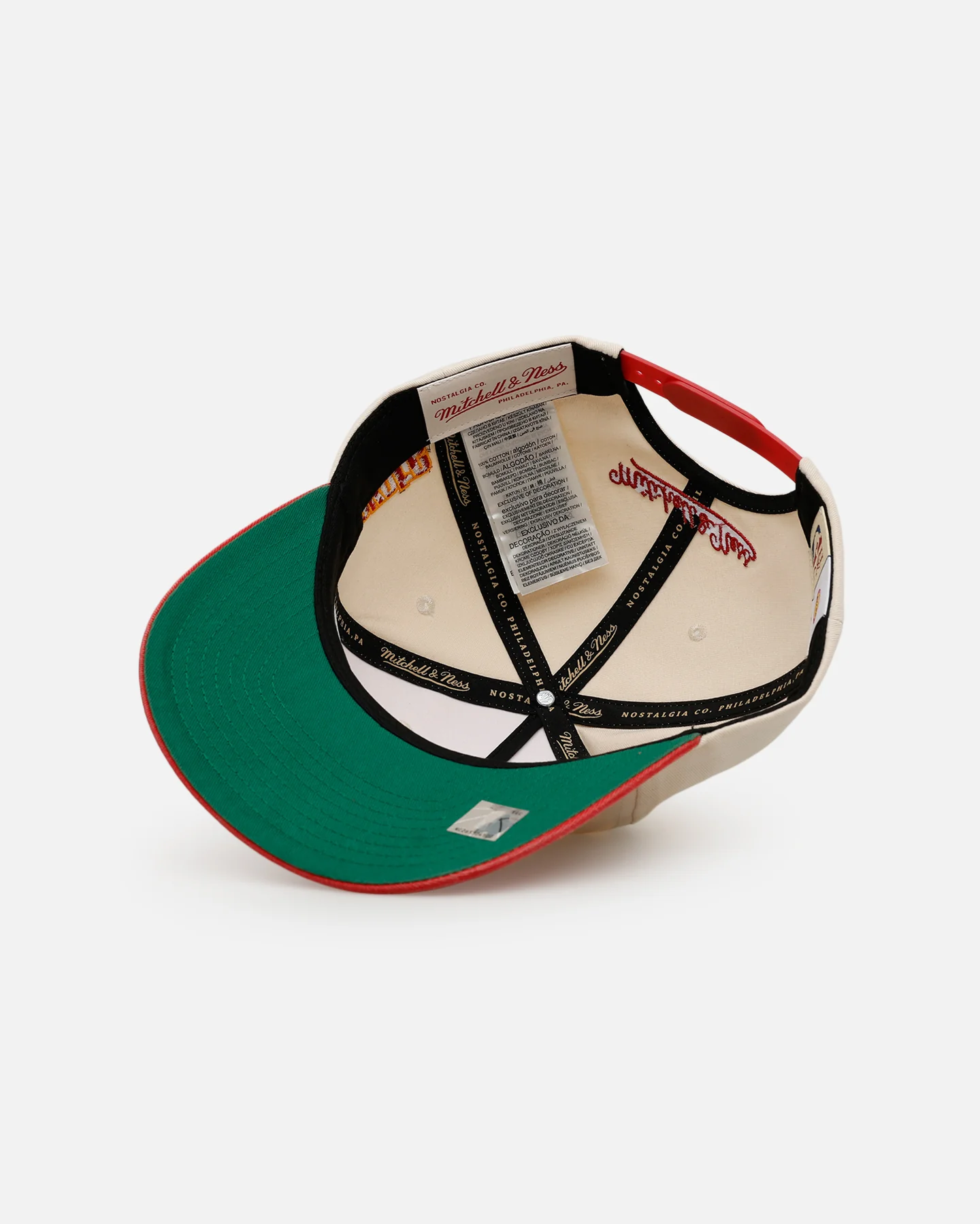 Mitchell & Ness Houston Rockets 'Washed Cotton' Deadstock Snapback Off White - Image 6