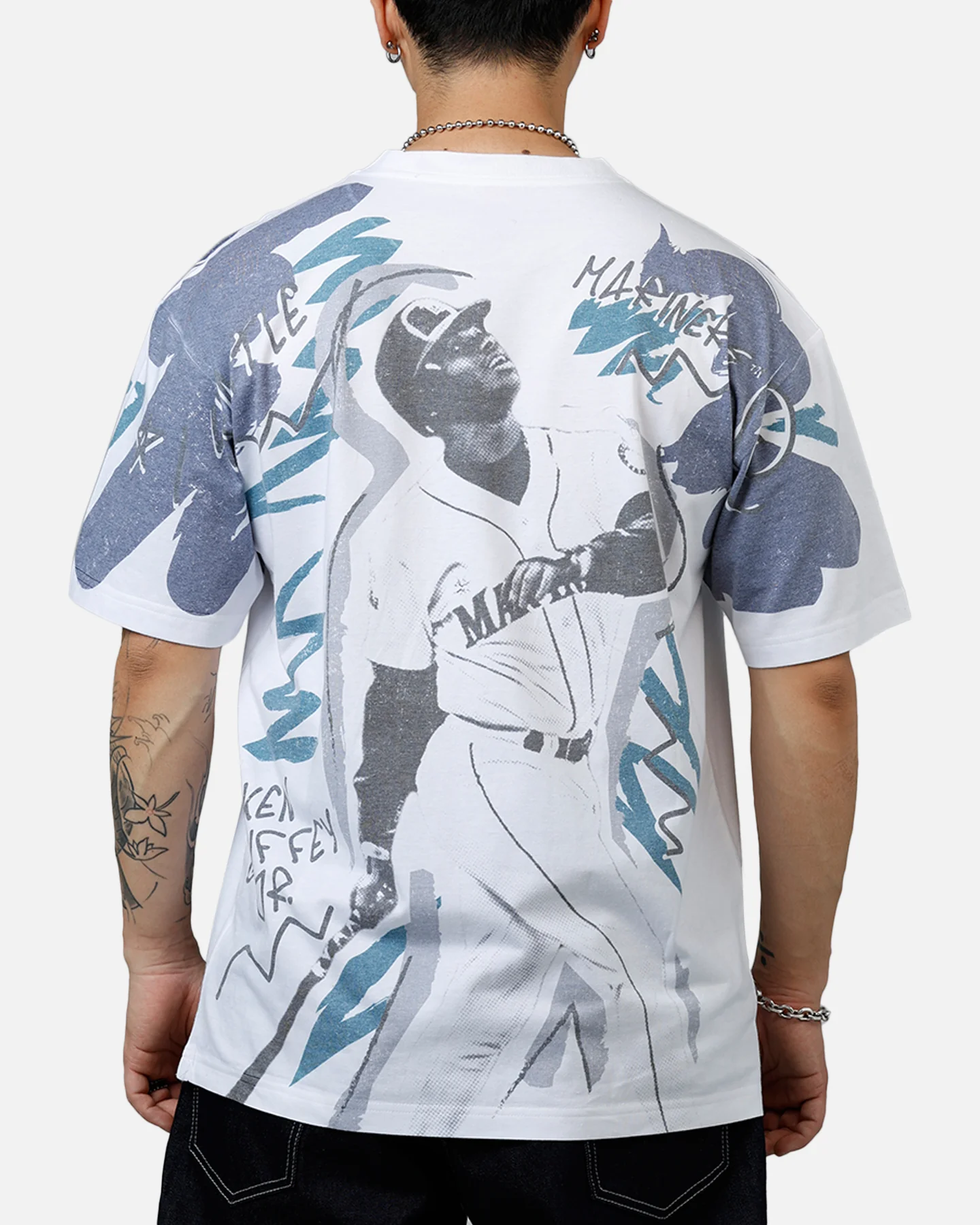 Mitchell & Ness Ken Griffey Jr. Showstopper T-Shirt Navy - Image 3