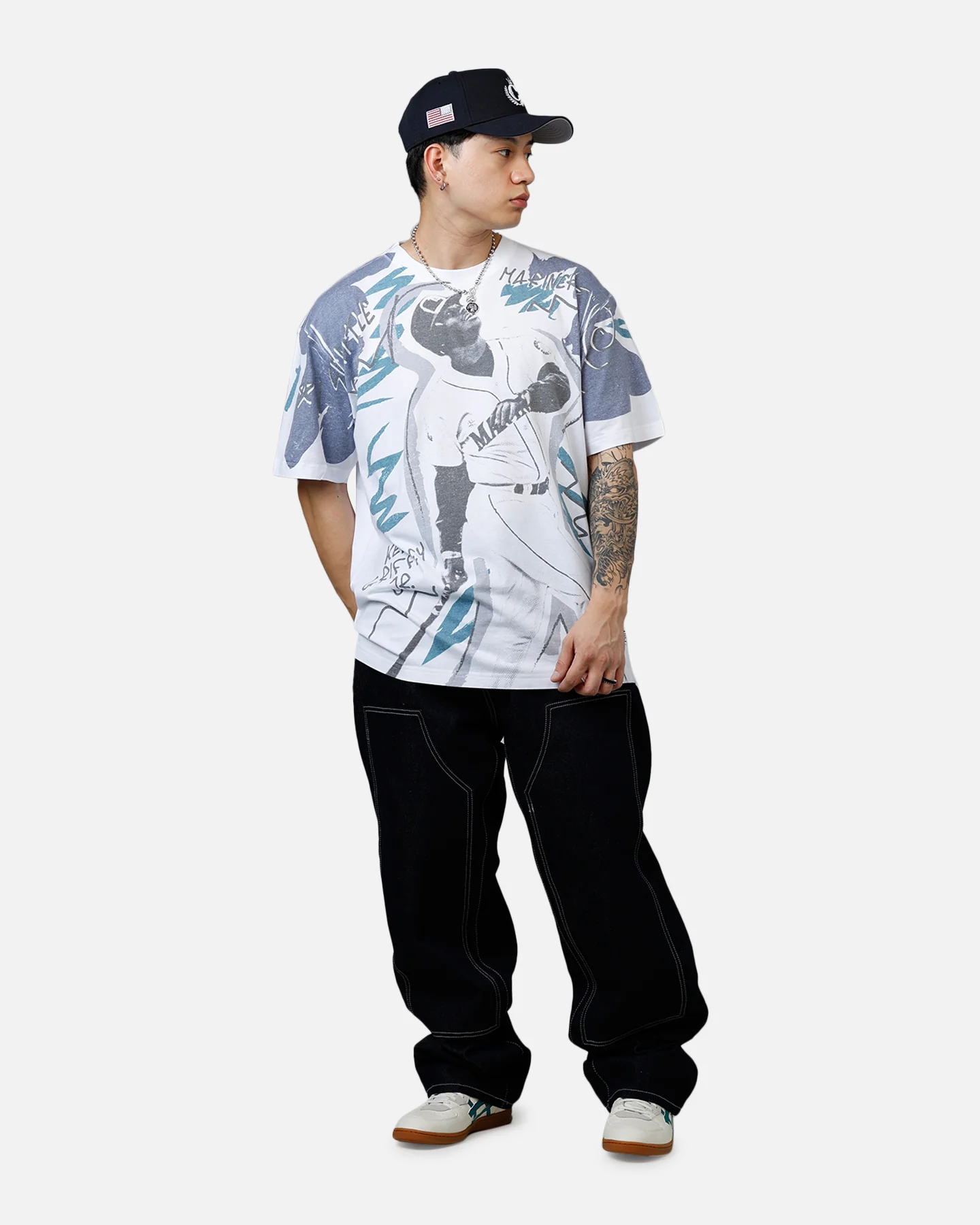 Mitchell & Ness Ken Griffey Jr. Showstopper T-Shirt Navy - Image 4