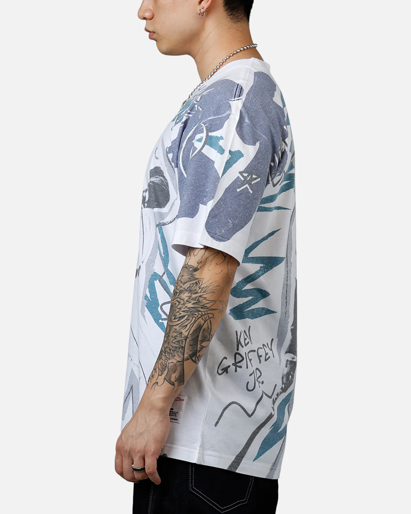 Mitchell & Ness Ken Griffey Jr. Showstopper T-Shirt Navy - Image 6