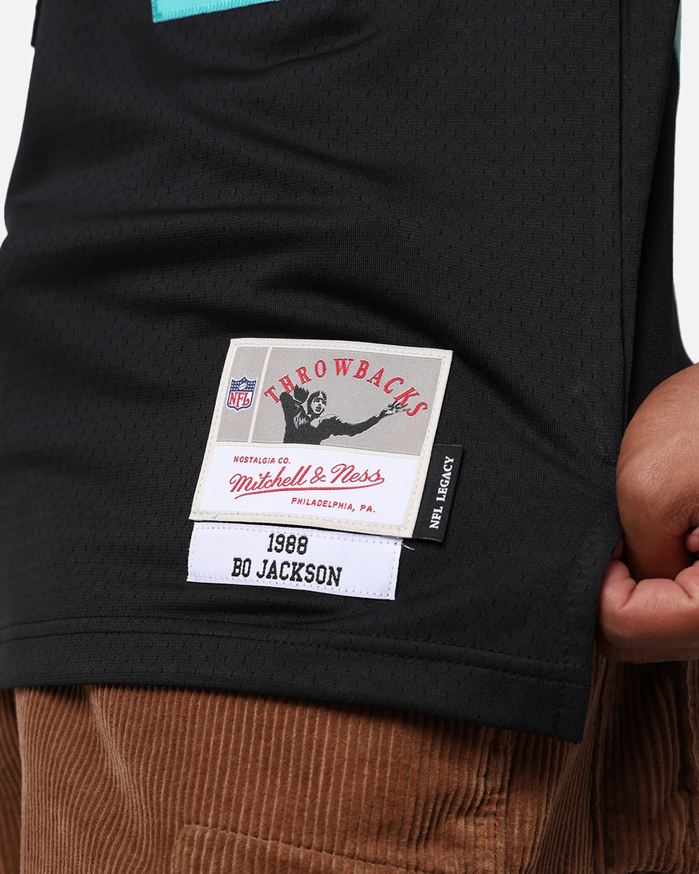 Mitchell & Ness Las Vegas Raiders Bo Jackson '88-89 Legacy Jersey Black/Ice Blue - Image 9