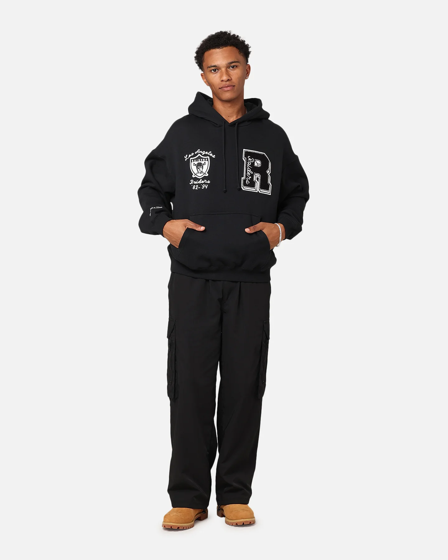 Mitchell & Ness Las Vegas Raiders Conference Hoodie Faded Black - Image 2