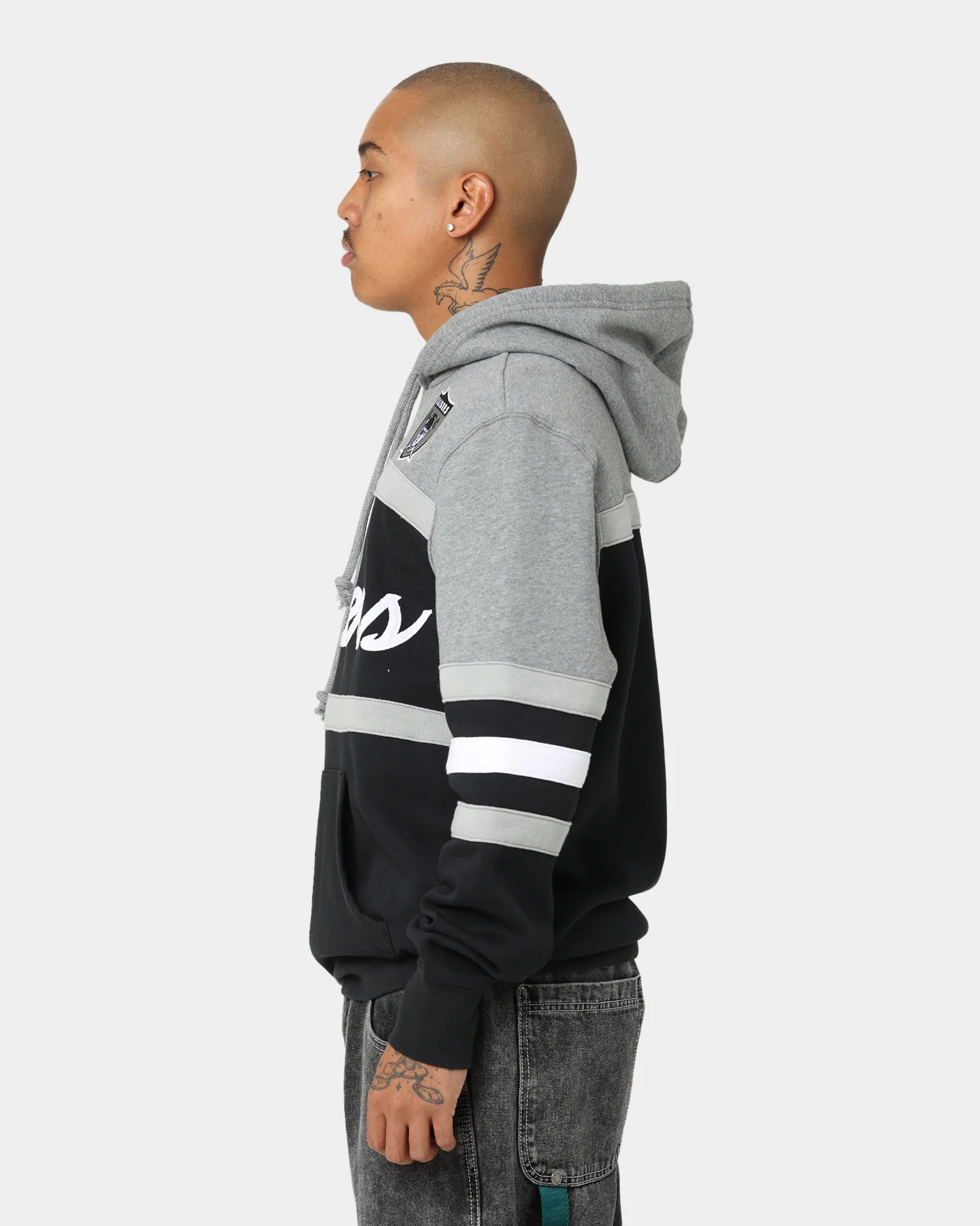 Mitchell & Ness Las Vegas Raiders Head Coach Hoodie Black/Grey - Image 6