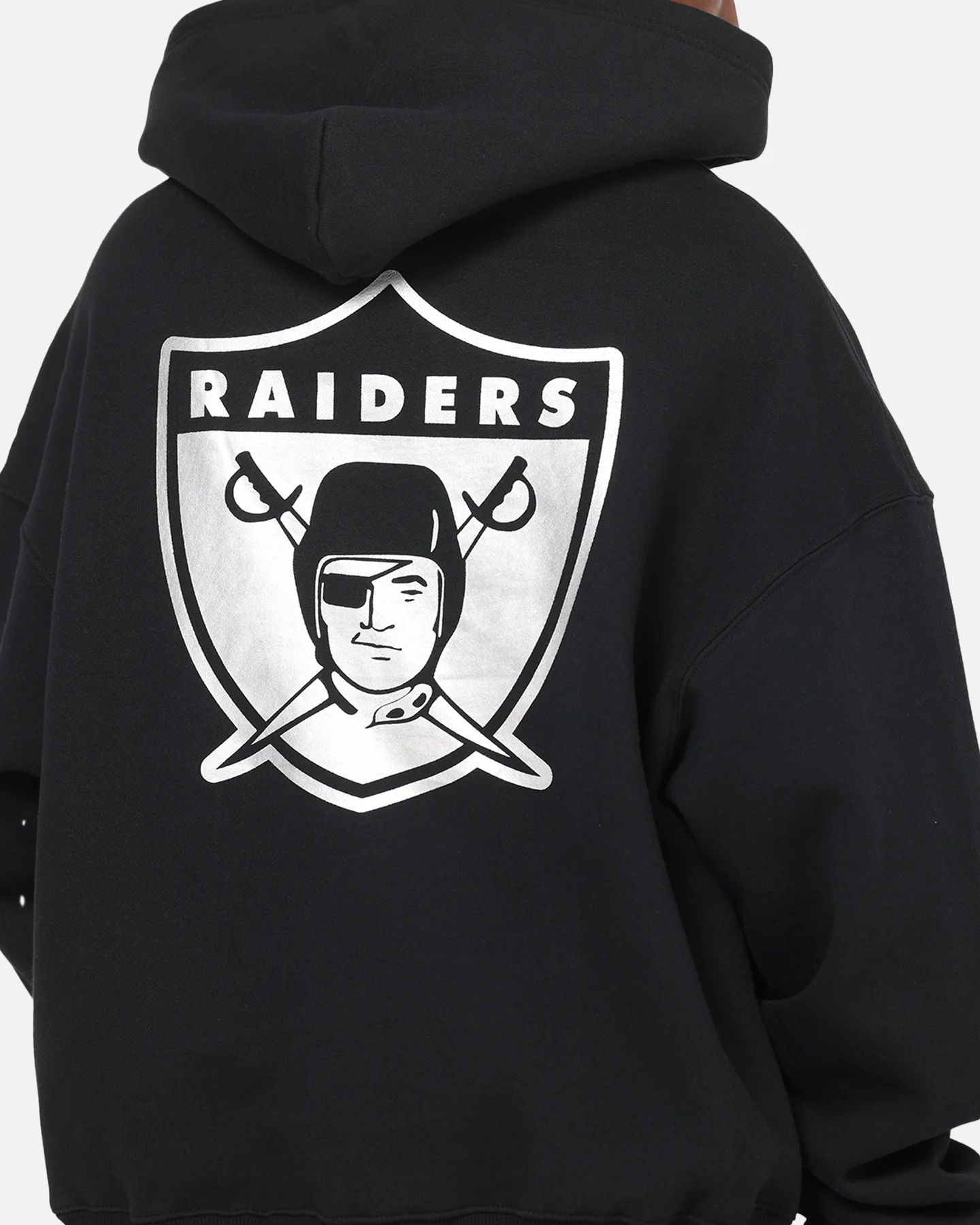 Mitchell & Ness Las Vegas Raiders Rhinestone Hoodie Faded Black - Image 7