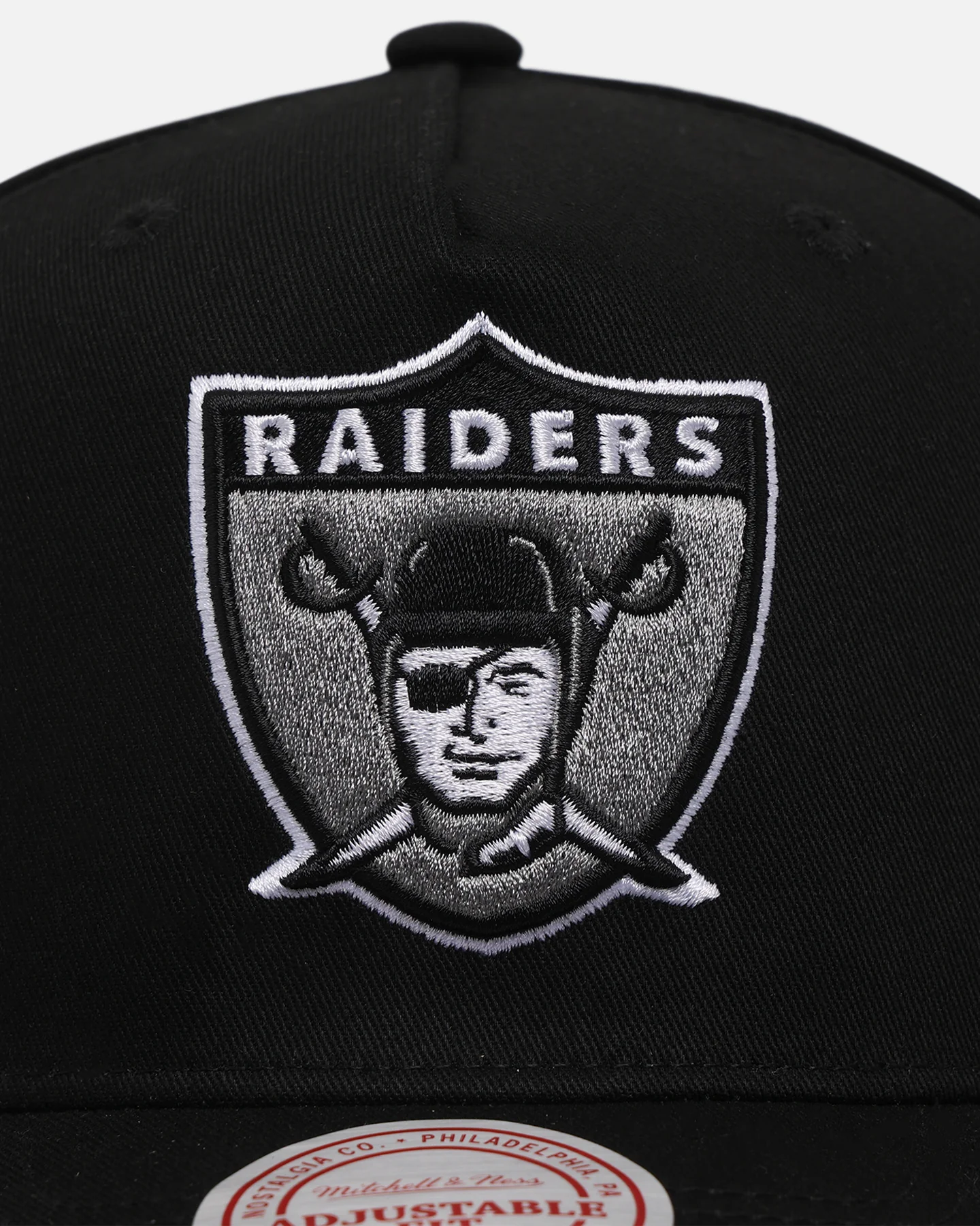 Mitchell & Ness Las Vegas Raiders Team Colour Logo MVP Snapback Black - Image 5