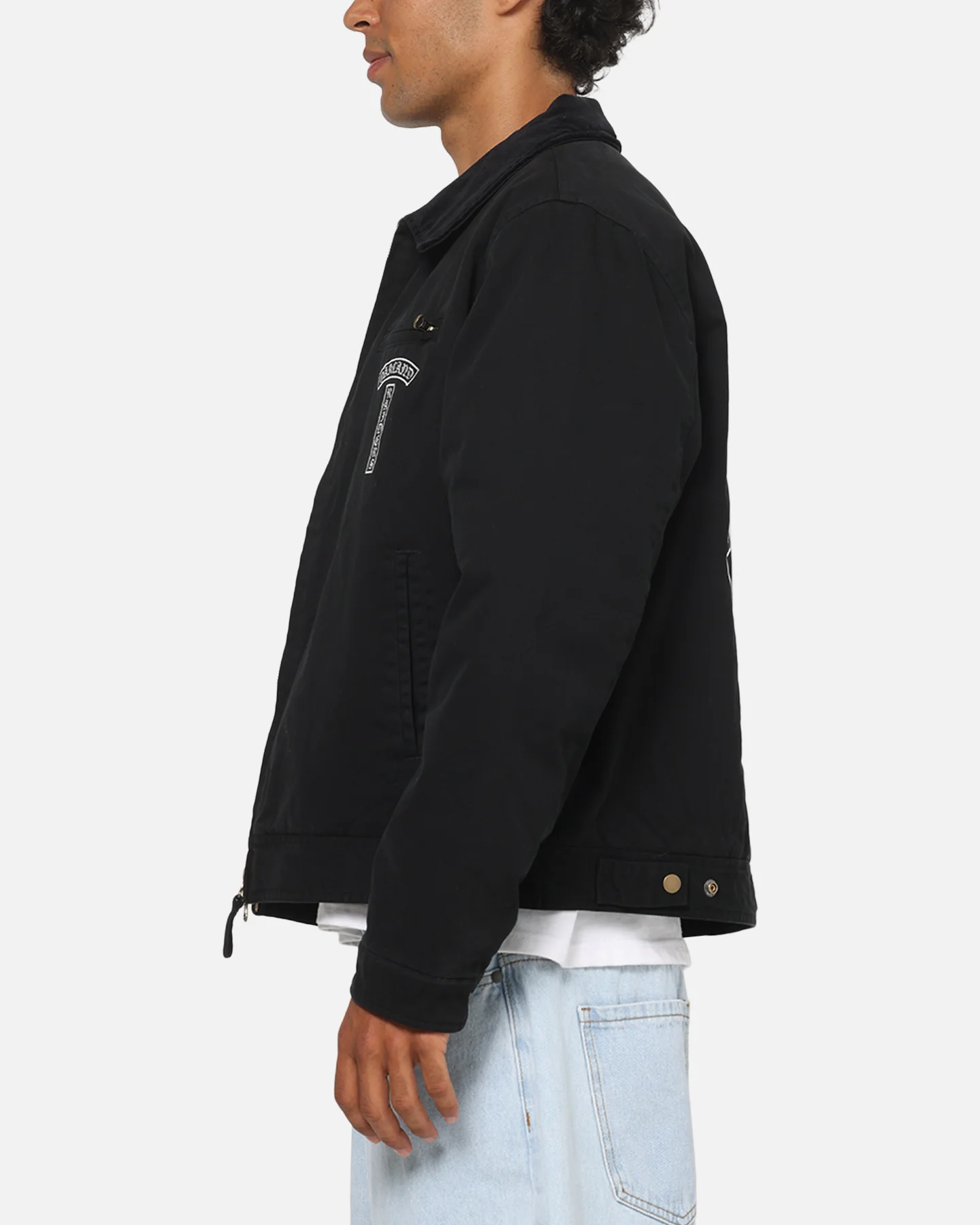 Mitchell & Ness Las Vegas Raiders Workwear Jacket Washed Black - Image 6