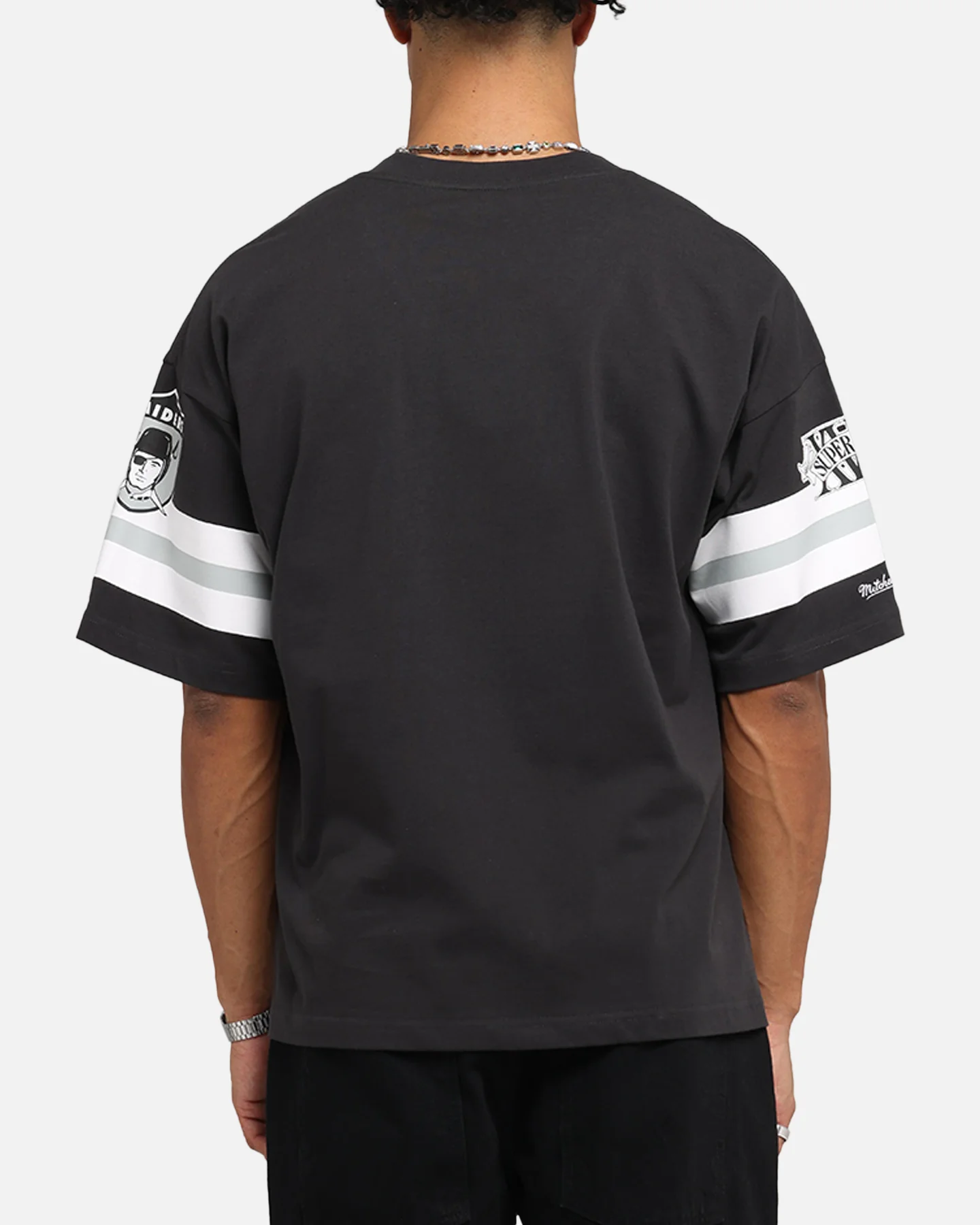Mitchell & Ness Las Vegas Raiders XVIII Boxy T-Shirt Faded Black - Image 3