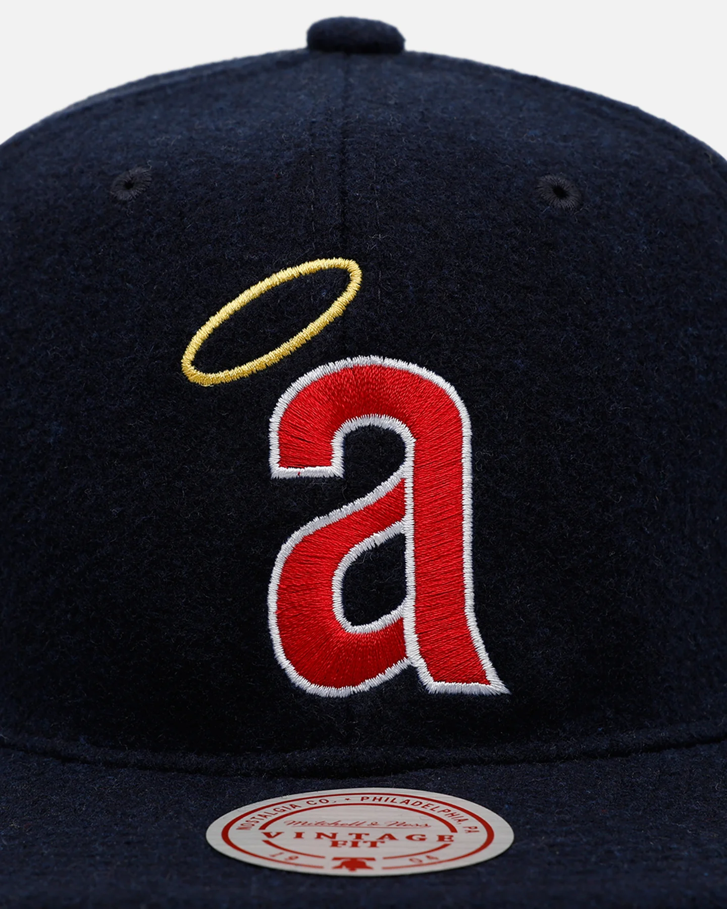 Mitchell & Ness Los Angeles Angels 'Vintage Baseball' Vintage Fit Strapback Blue - Image 5