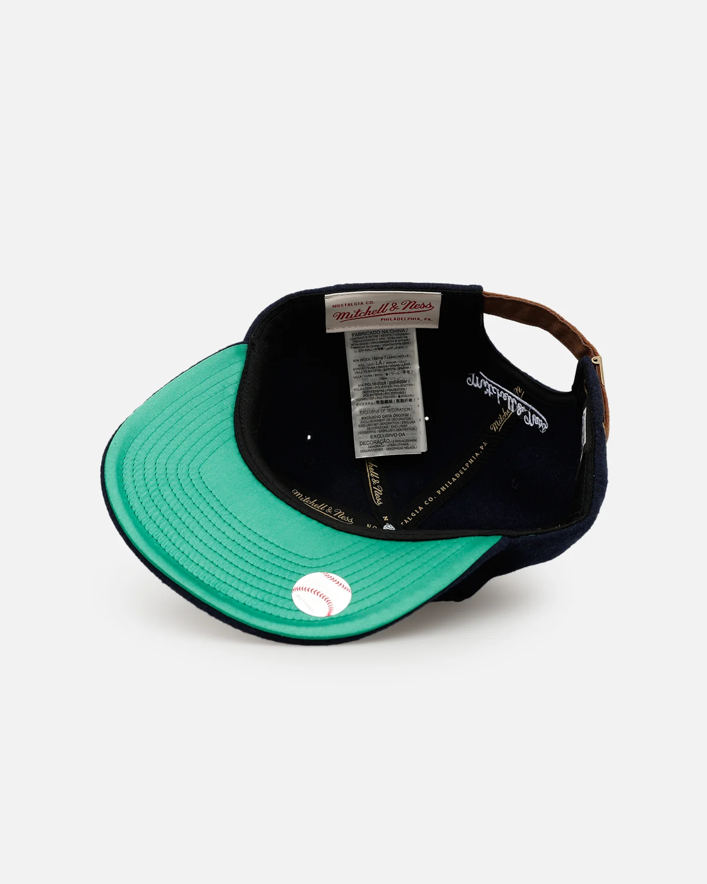 Mitchell & Ness Los Angeles Angels 'Vintage Baseball' Vintage Fit Strapback Blue - Image 6