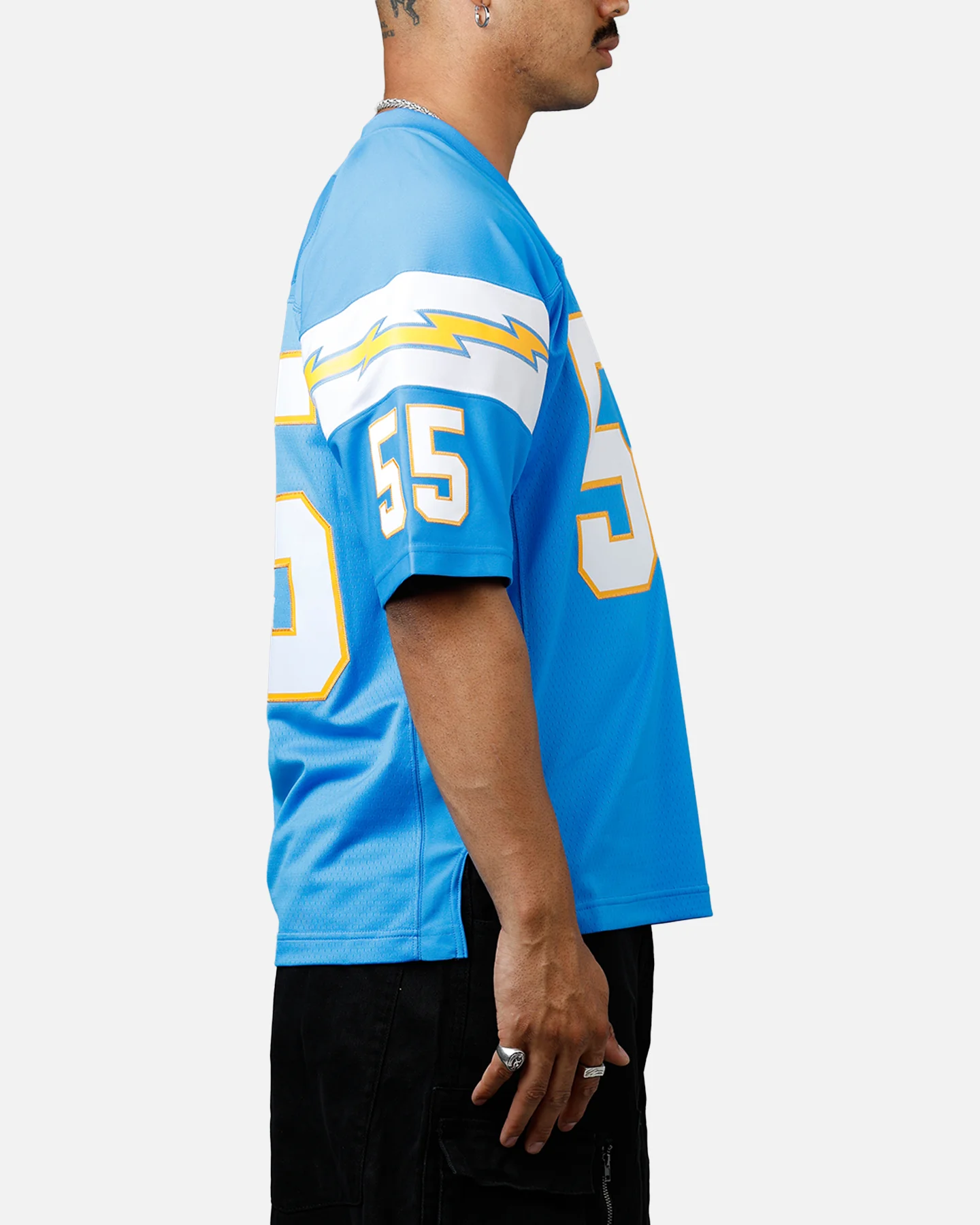 Mitchell & Ness Los Angeles Chargers Junior Seau #55 Legacy Jersey Powder Blue - Image 4