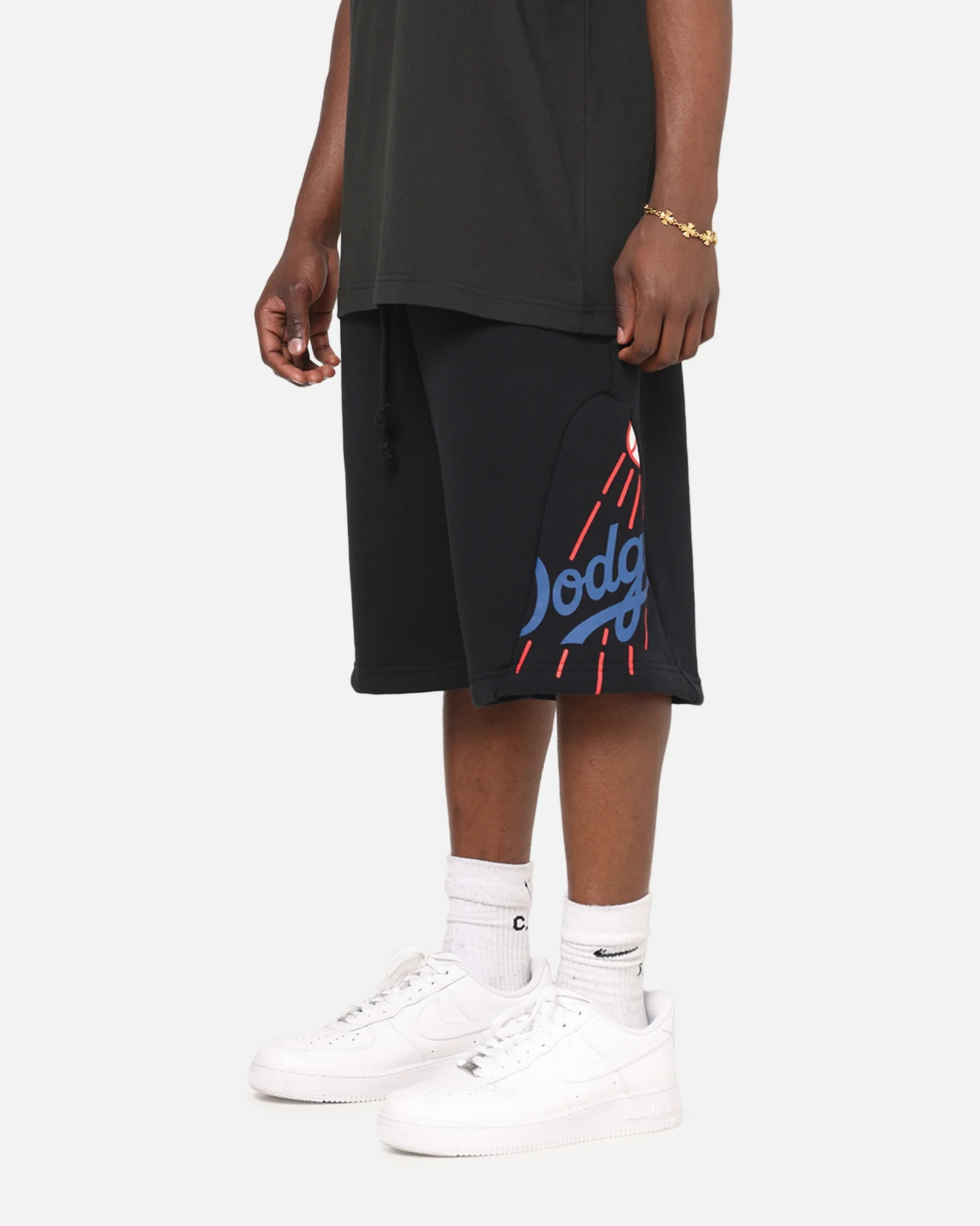 Mitchell & Ness Los Angeles Dodgers C&S Shorts Faded Black - Image 6