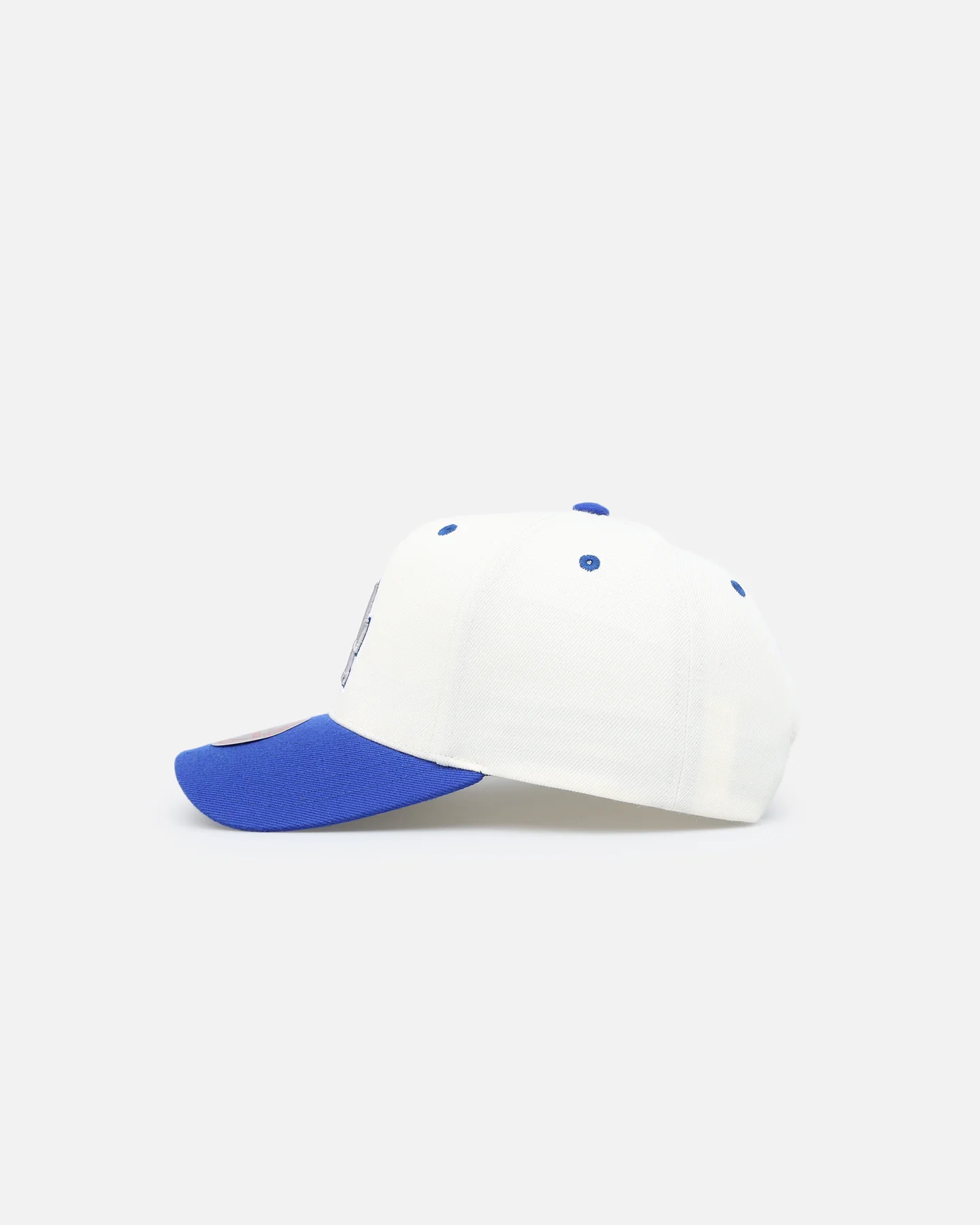Mitchell & Ness Los Angeles Dodgers Go Team Go Snapback White Cream/Blue - Image 4