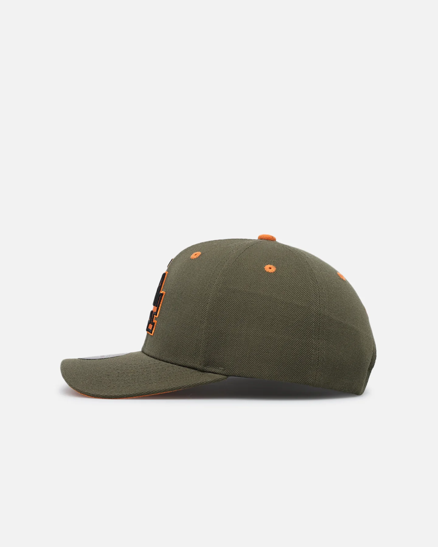 Mitchell & Ness Los Angeles Dodgers 'Harmony Of Hues' Pro Crown Snapback Olive/Orange - Image 6