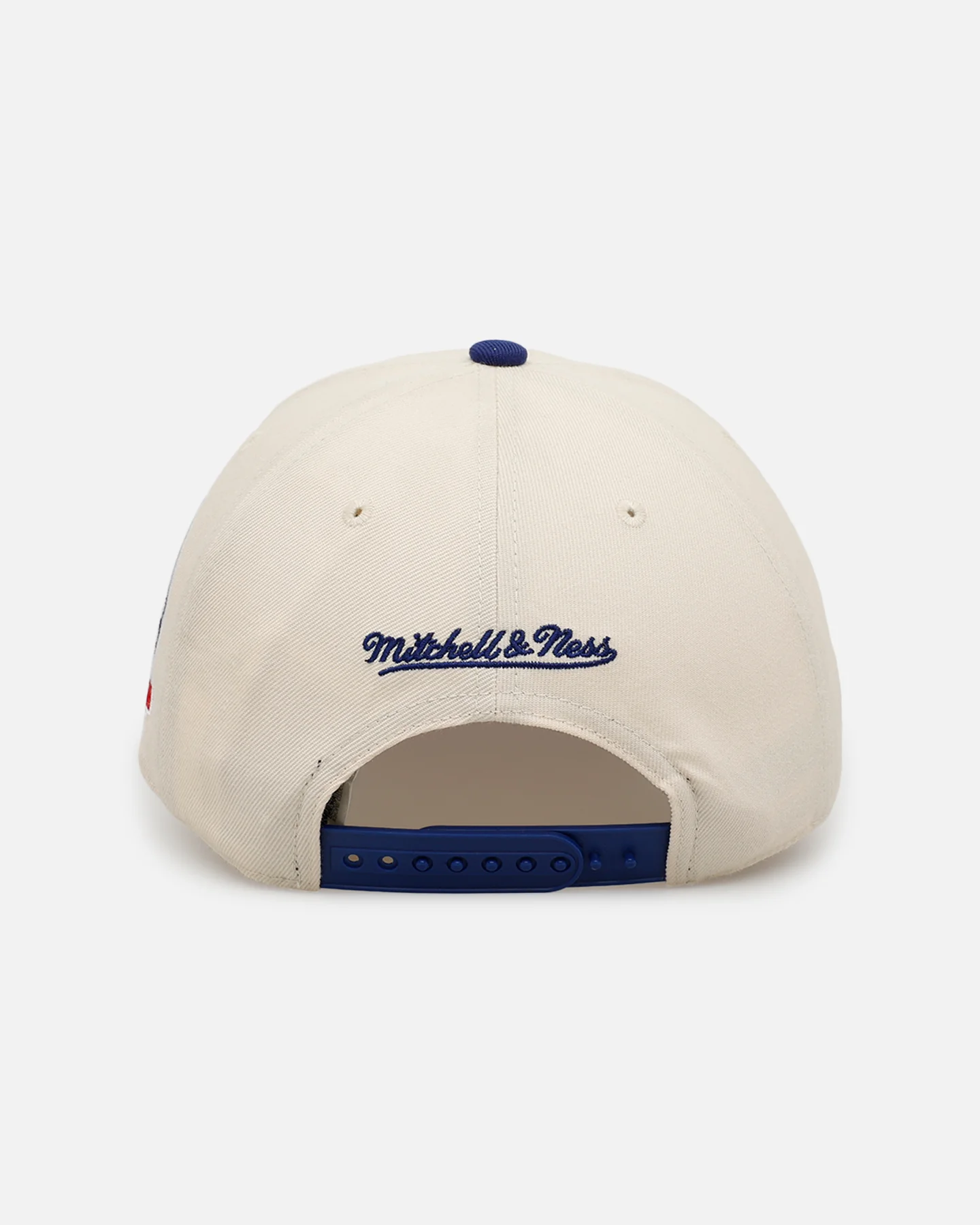 Mitchell & Ness Los Angeles Dodgers 'Pink Team Logo' Pro Pinch Snapback Off White - Image 2