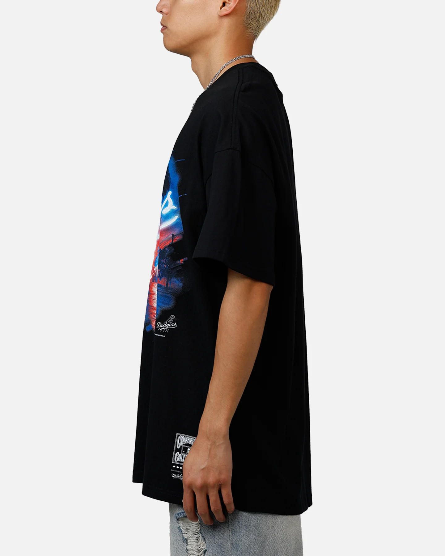 Mitchell & Ness Los Angeles Dodgers Soaring T-Shirt Black - Image 5