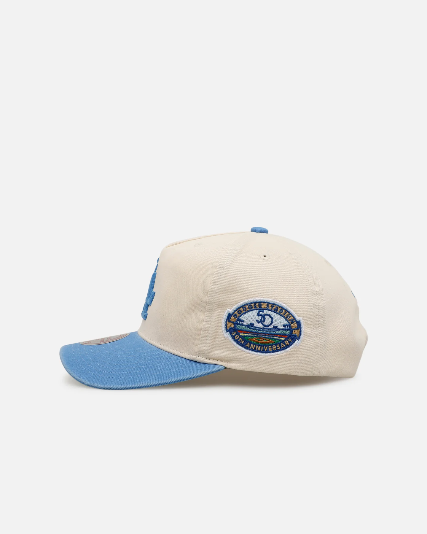 Mitchell & Ness Los Angeles Dodgers 'Washed Cotton' Deadstock Snapback Off White - Image 4