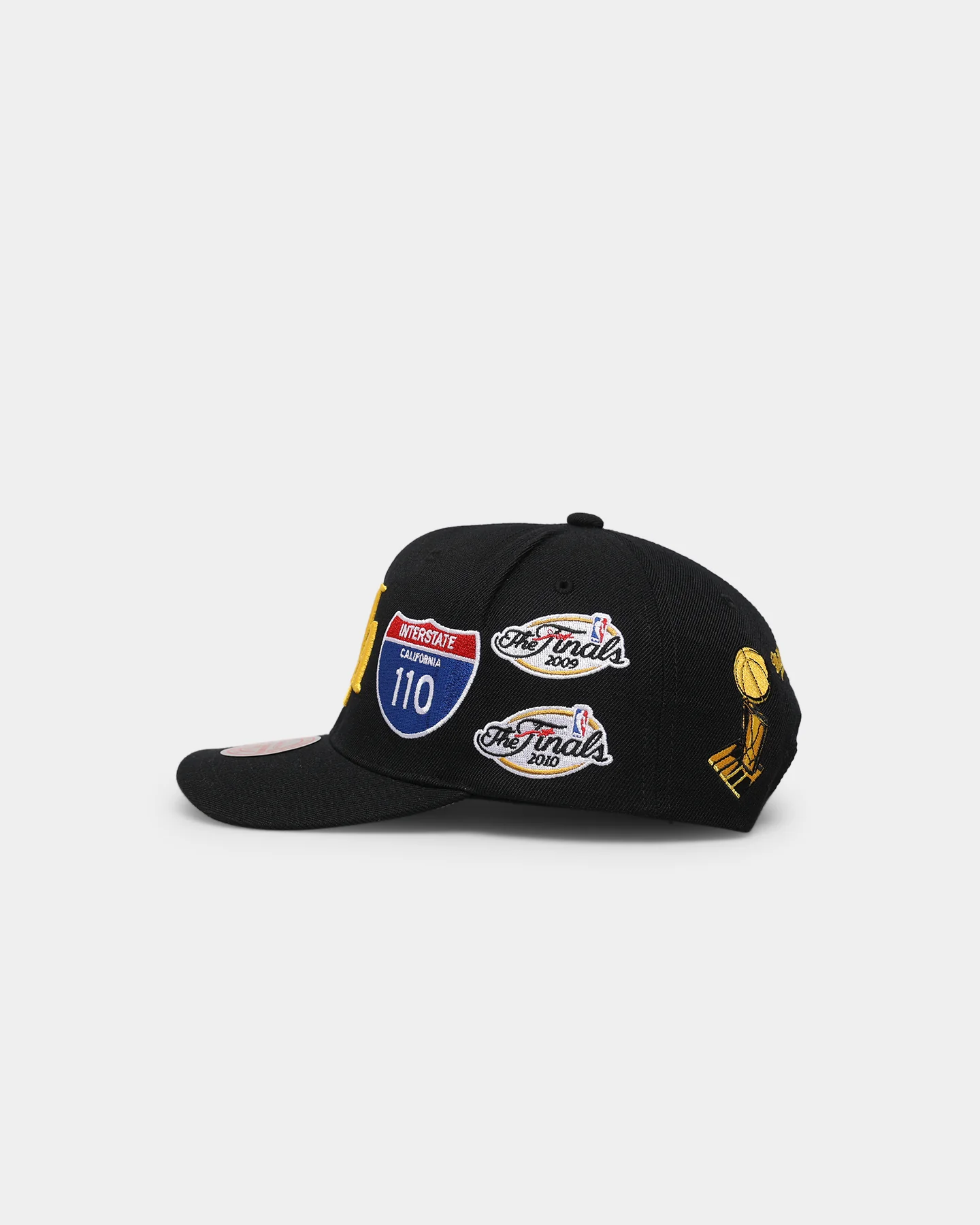 Mitchell & Ness Los Angeles Lakers Champs Pro Crown Snapback Black - Image 6