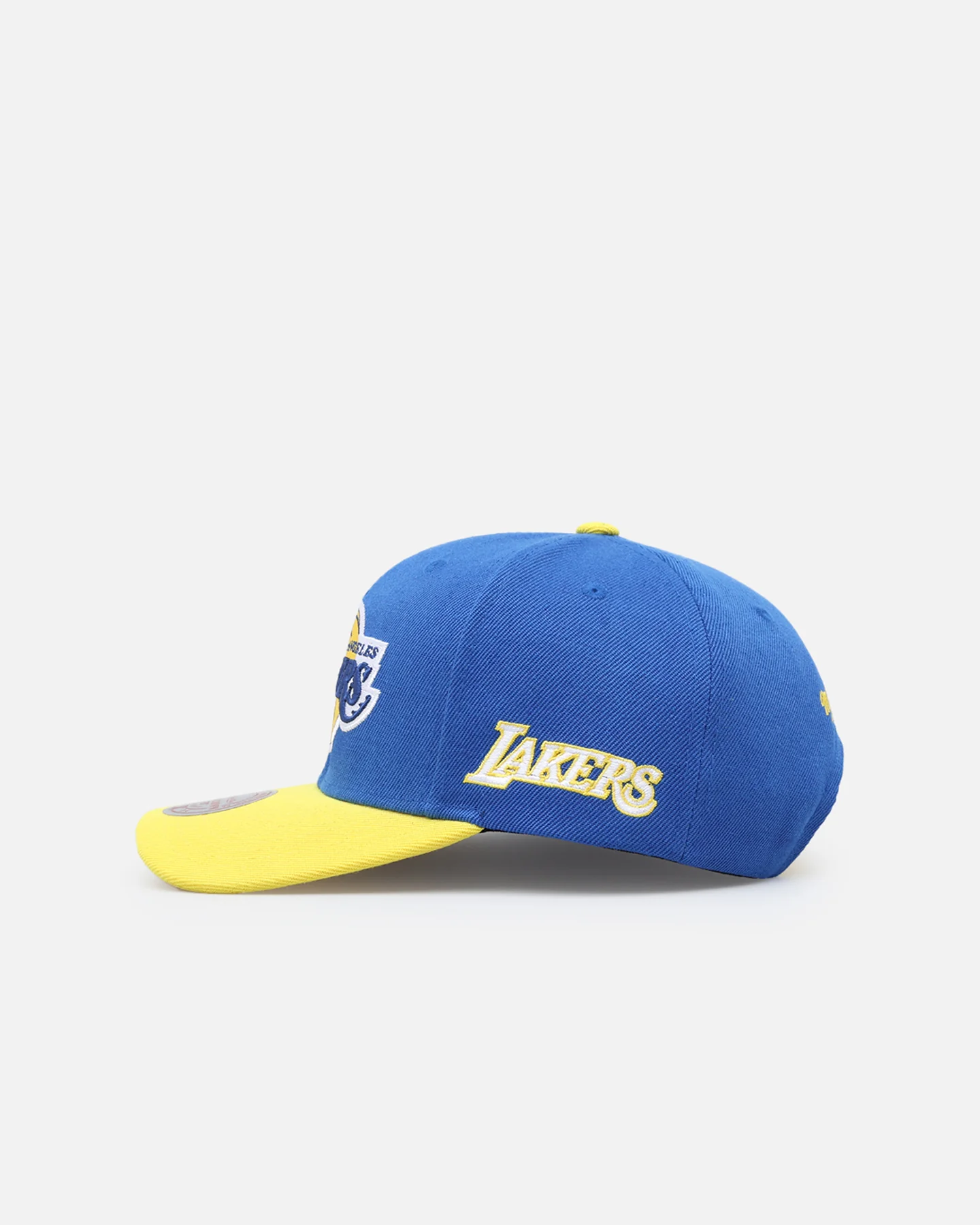 Mitchell & Ness Los Angeles Lakers 'College Twist' Pro Crown Snapback Blue/Yellow - Image 4