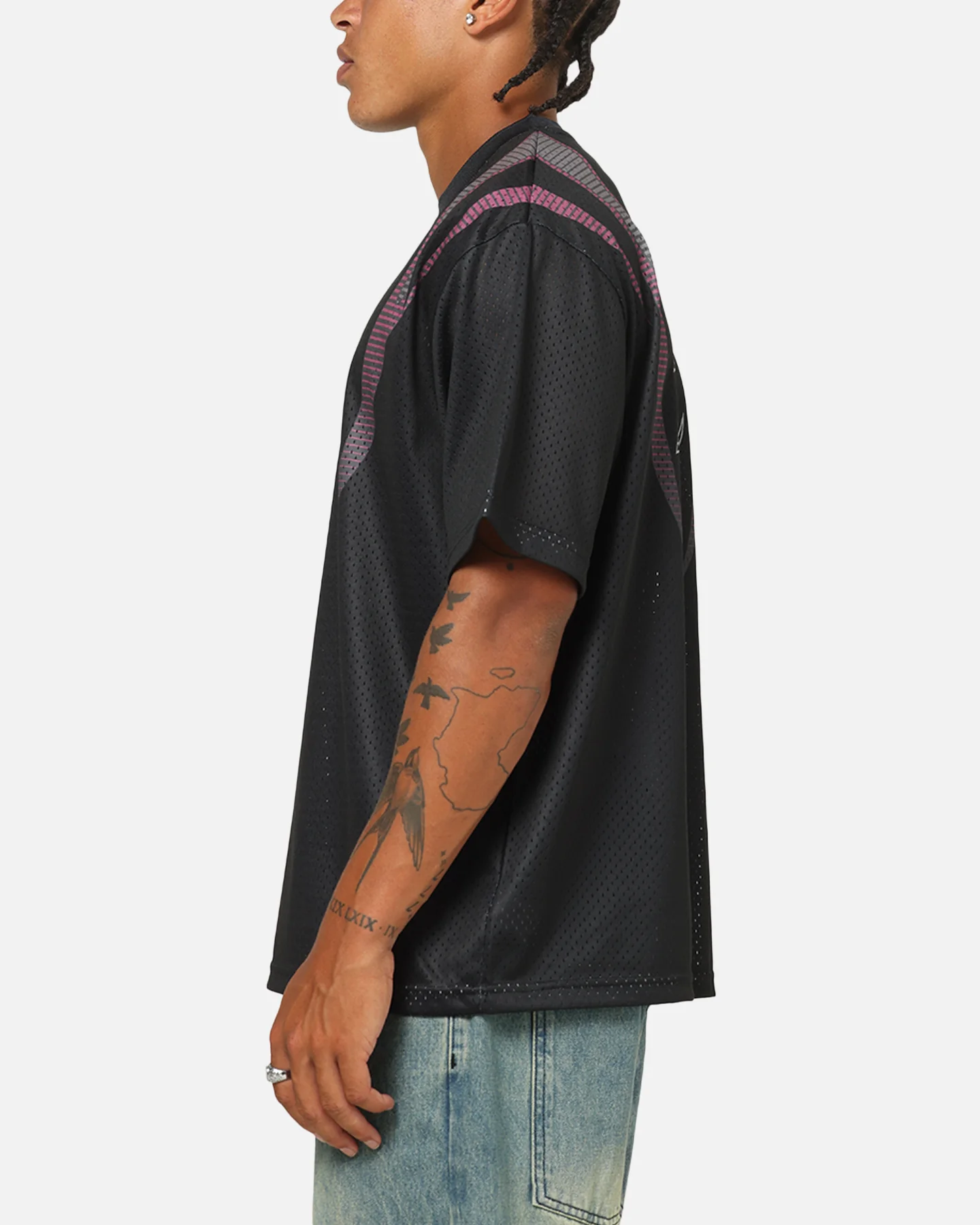 Mitchell & Ness Los Angeles Lakers Festival Jersey Black/Slate/Red - Image 6