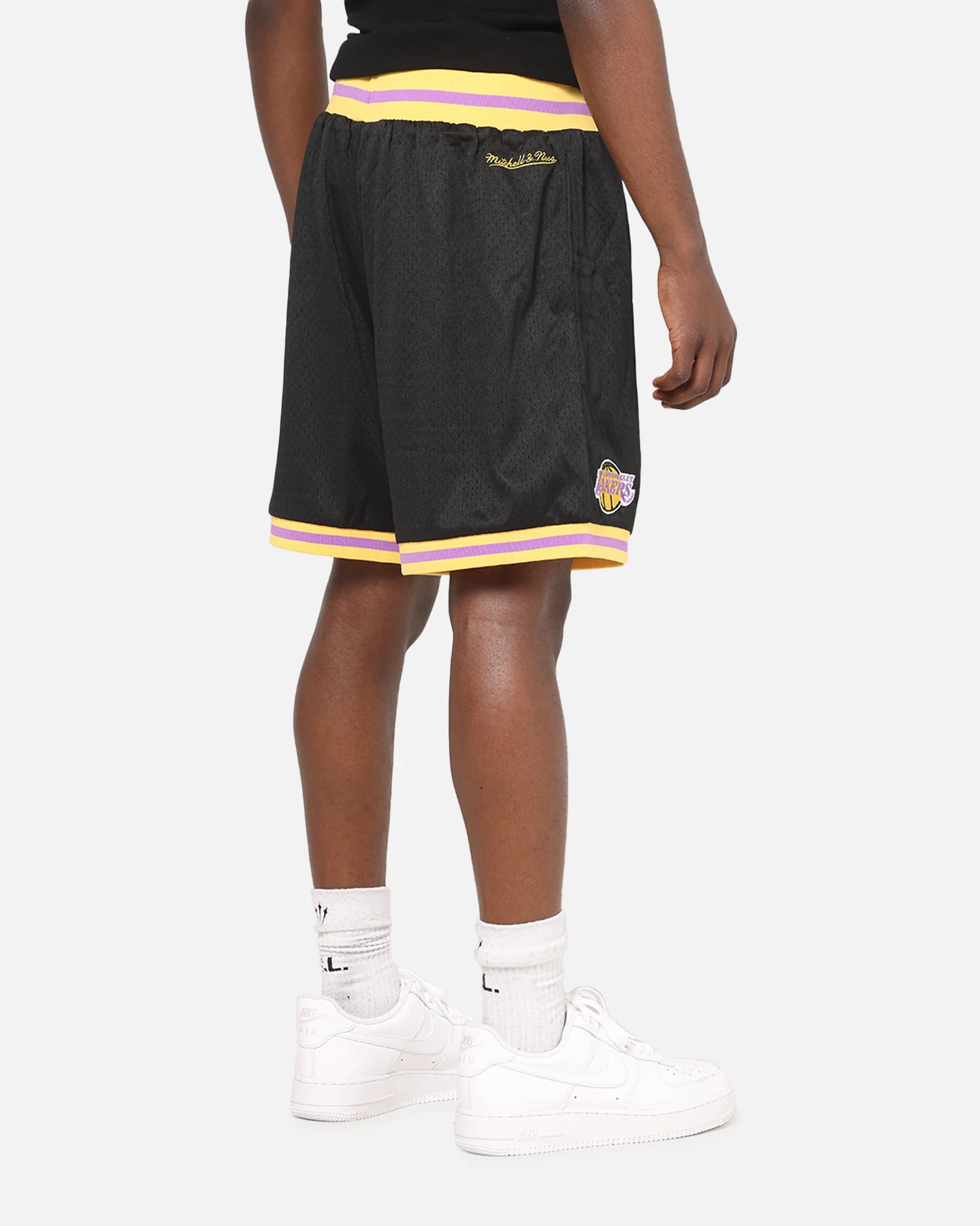 Mitchell & Ness Los Angeles Lakers Gothic Shorts Black - Image 5