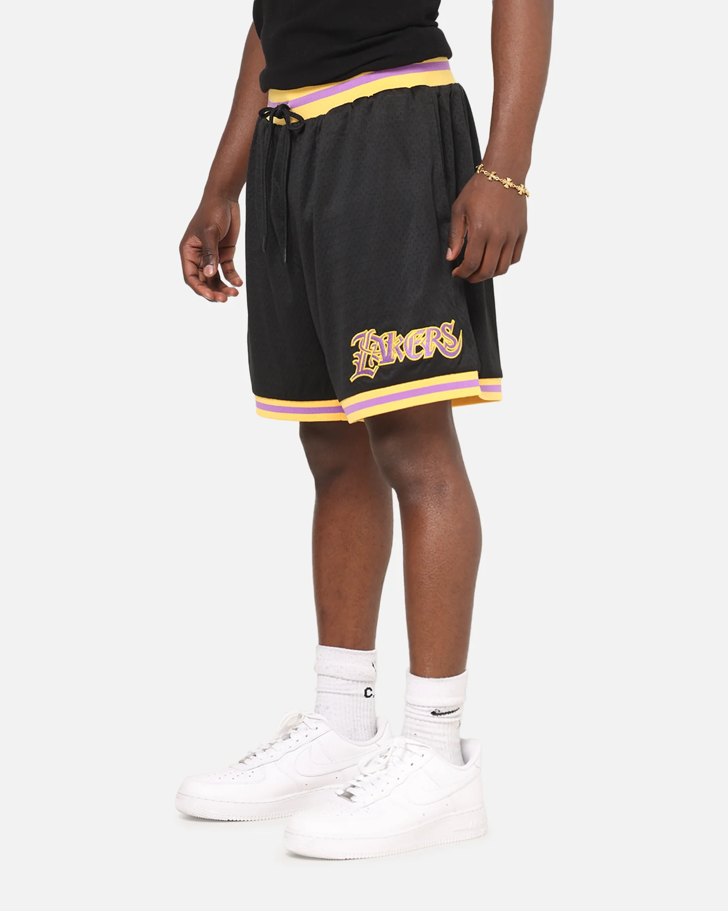 Mitchell & Ness Los Angeles Lakers Gothic Shorts Black - Image 6
