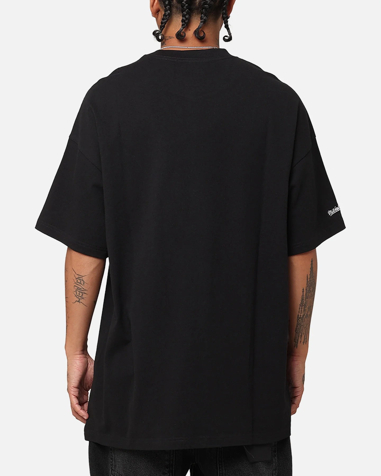 Mitchell & Ness Los Angeles Lakers Magic Johnson Abstract Player T-Shirt Faded Black - Image 3